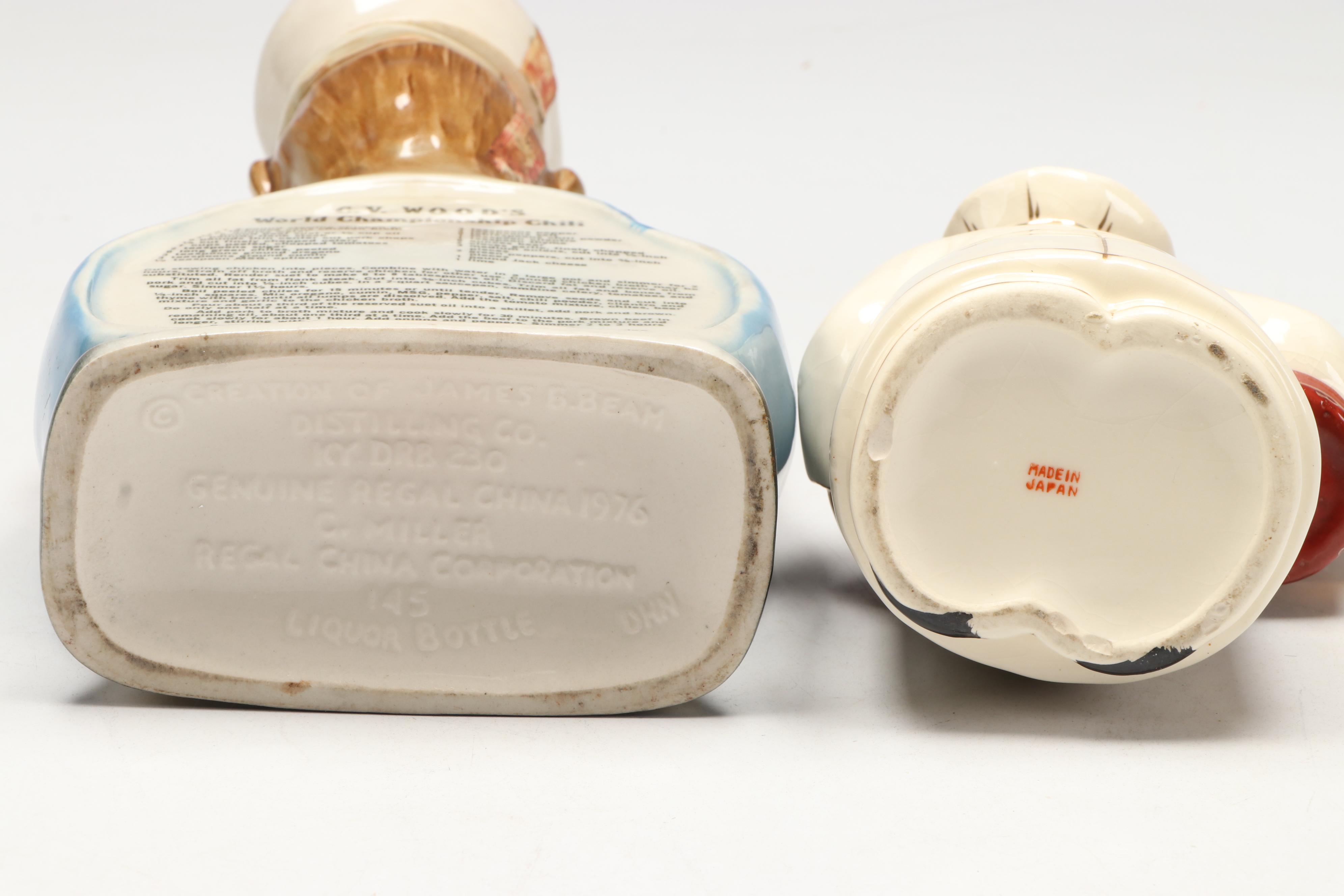 Jim Beam Chili Championship Bourbon Decanter with Japanese Chef Figure