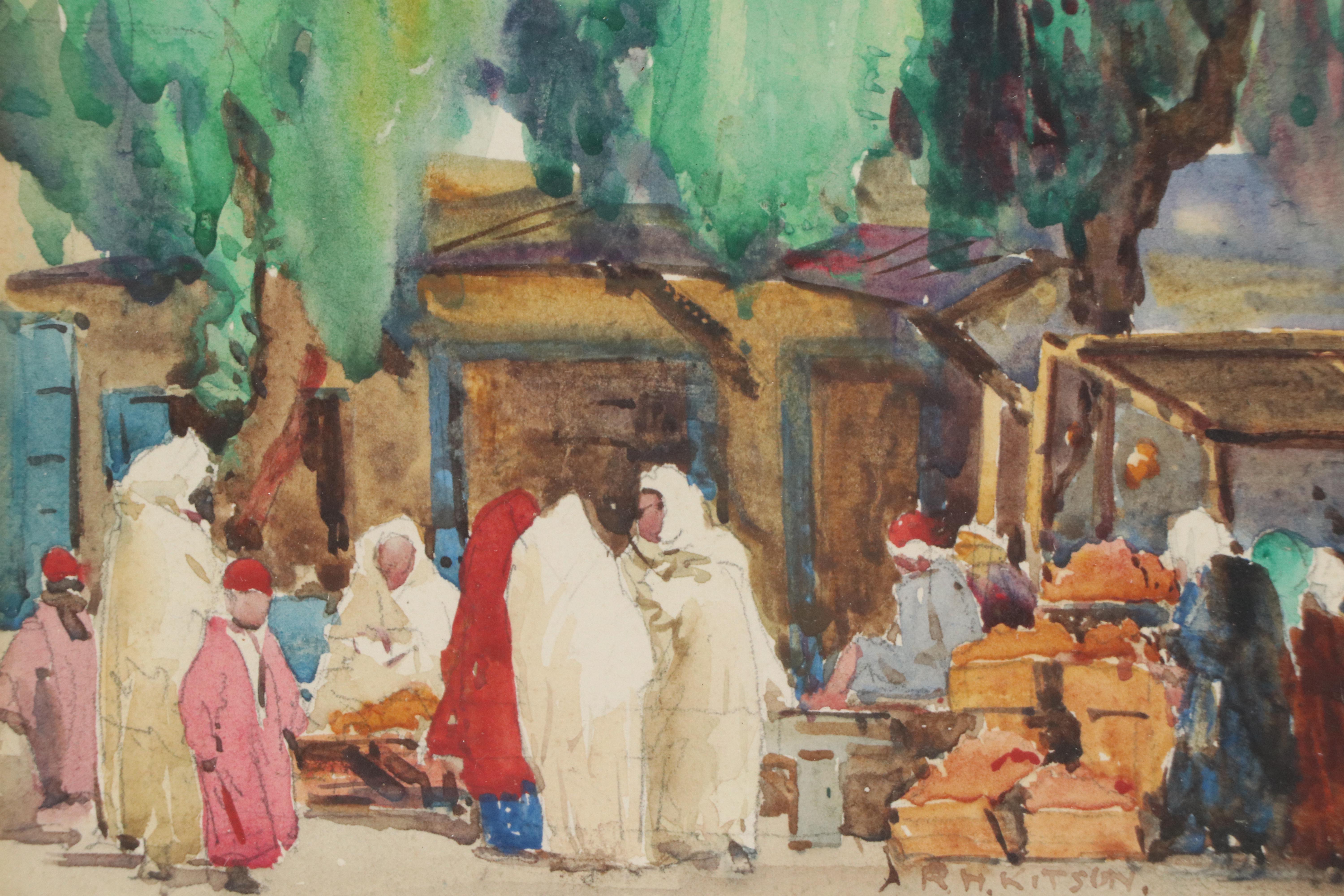 Robert Hawthorn Kitson Watercolor Painting "Kairouan," 1922