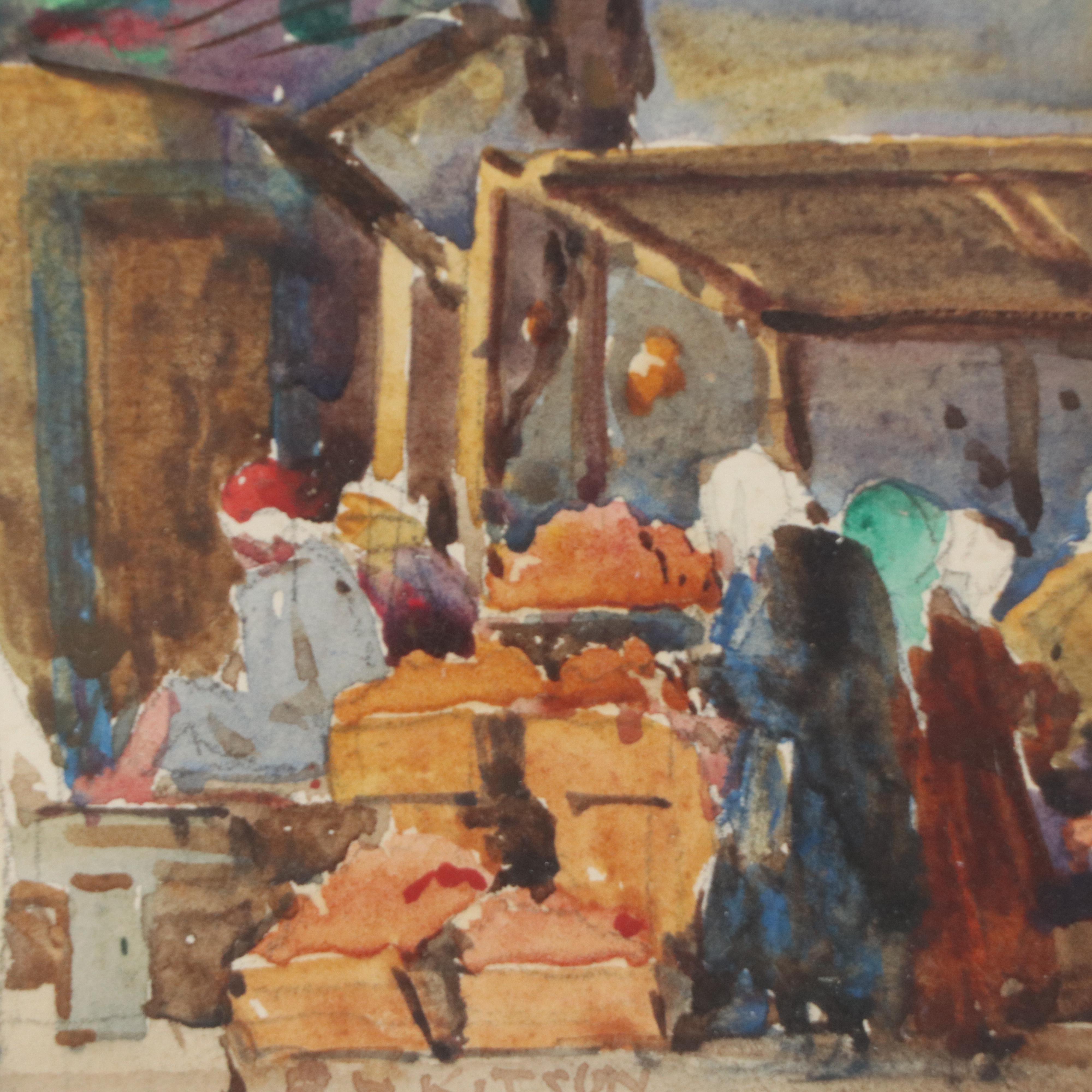 Robert Hawthorn Kitson Watercolor Painting "Kairouan," 1922