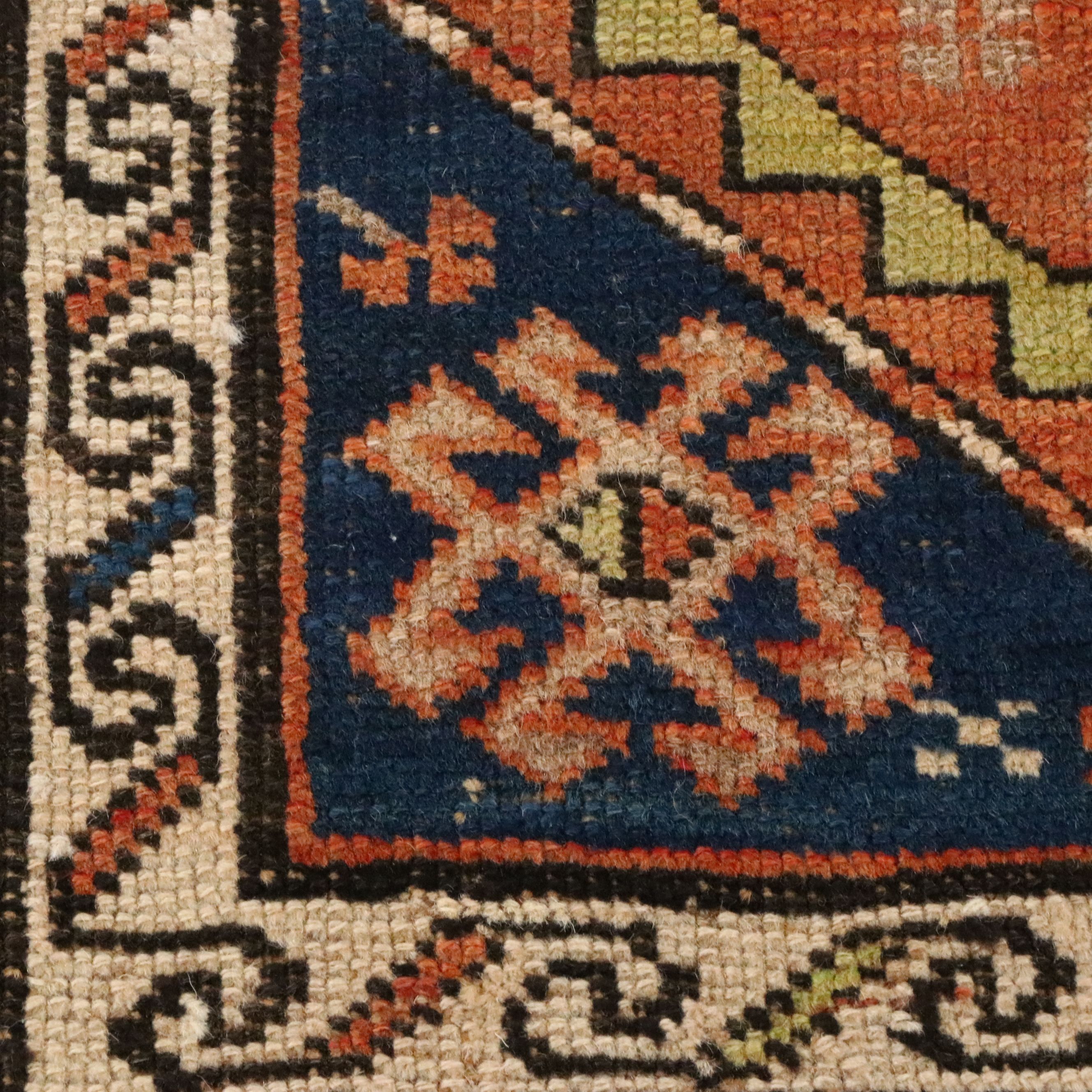 3'9 x 7'2 Hand-Knotted Caucasian Kazak Area Rug