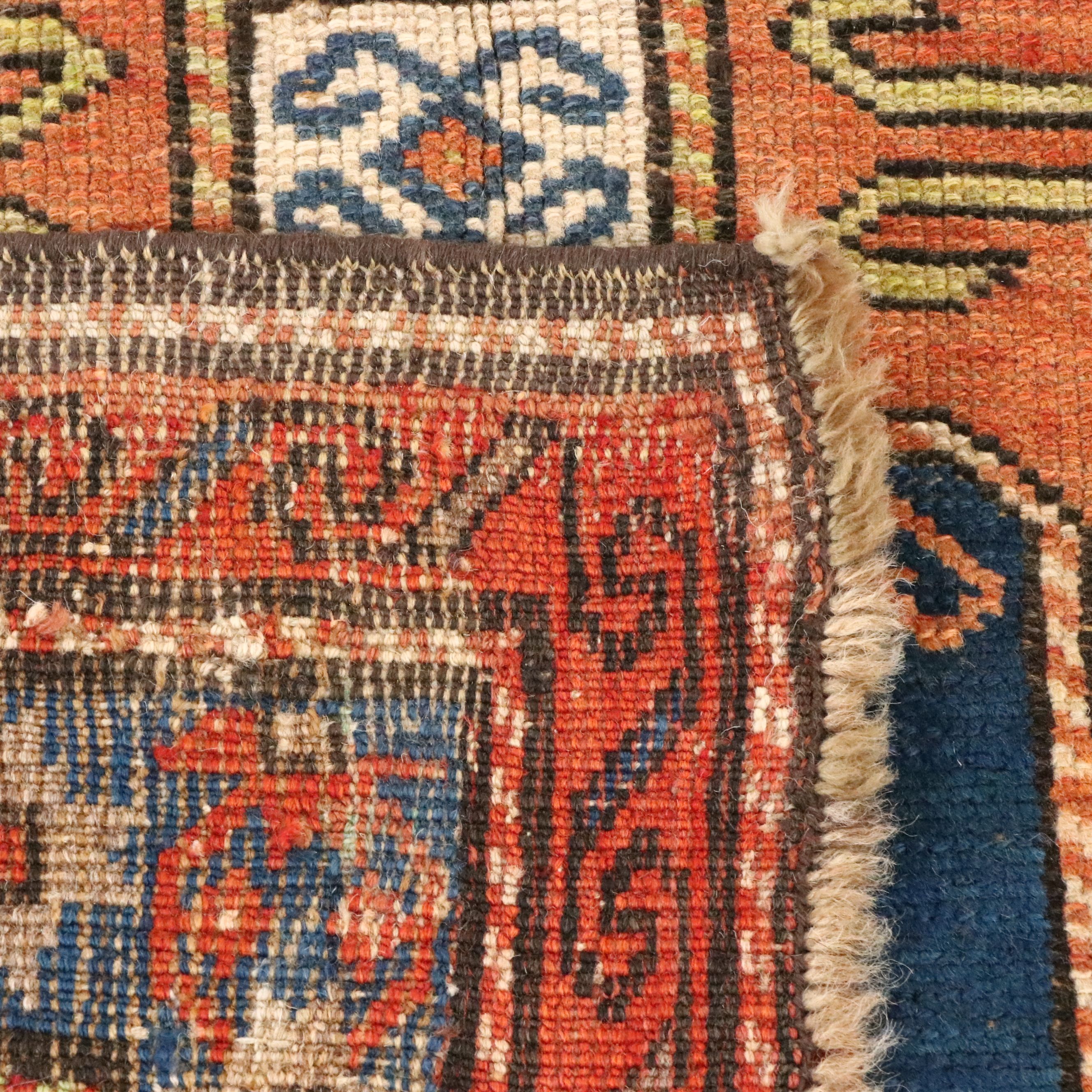 3'9 x 7'2 Hand-Knotted Caucasian Kazak Area Rug