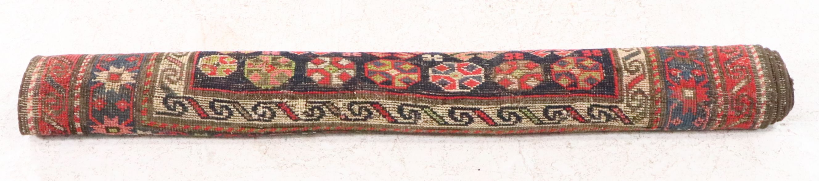 3'9 x 7'2 Hand-Knotted Caucasian Kazak Area Rug