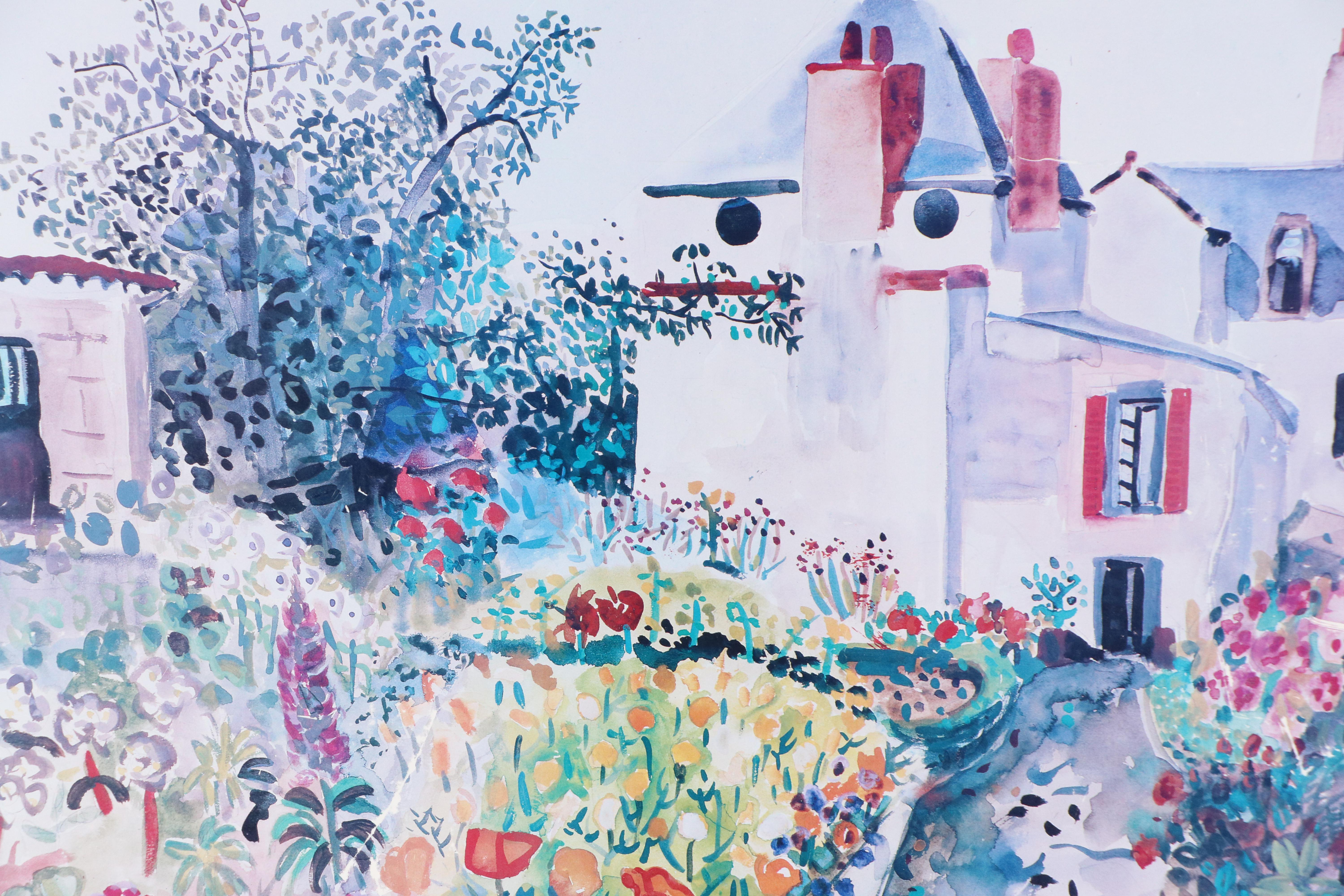 Alexandre Minguet Offset Lithograph "Maison du Peintre à Pont-Aven," 1990