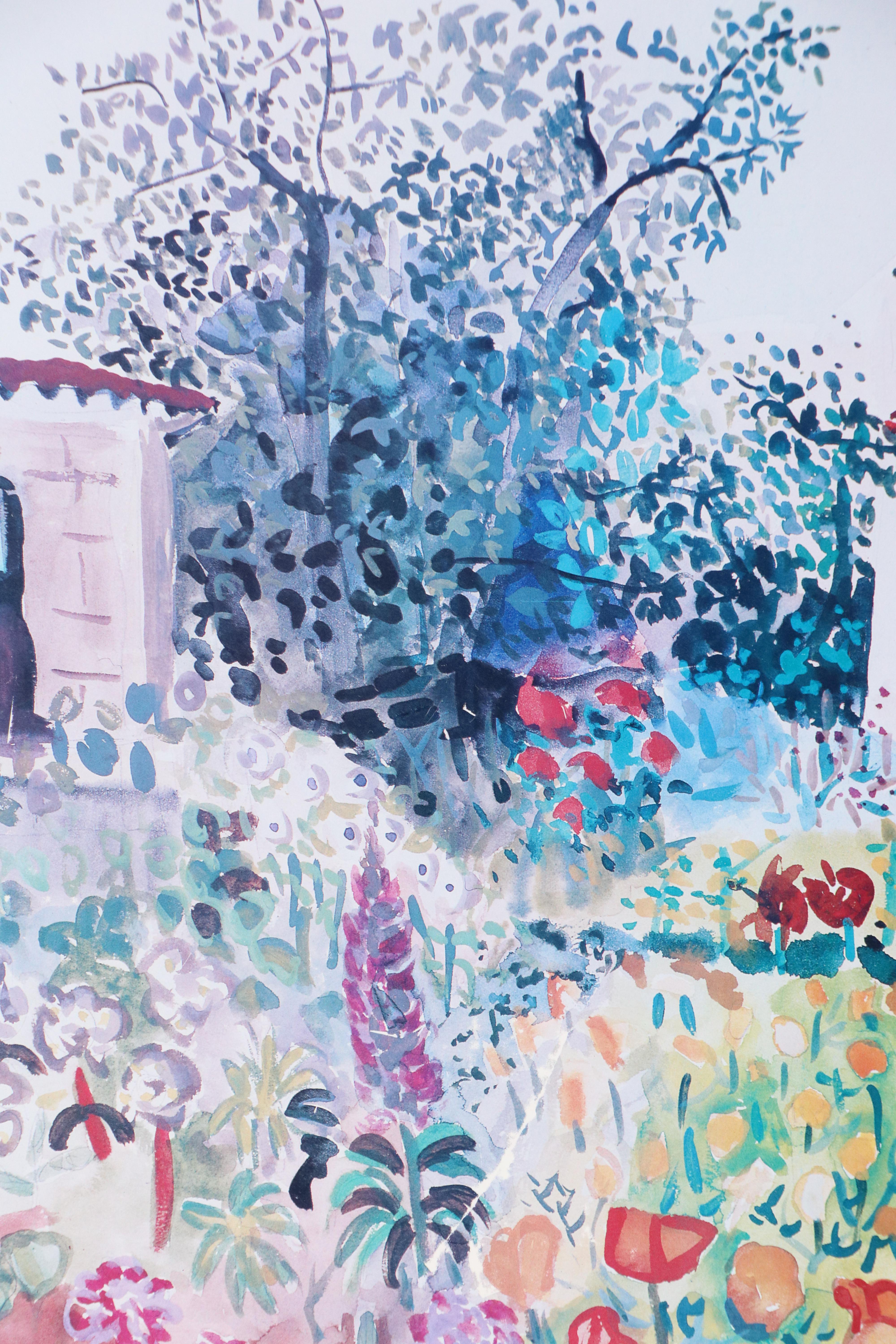 Alexandre Minguet Offset Lithograph "Maison du Peintre à Pont-Aven," 1990