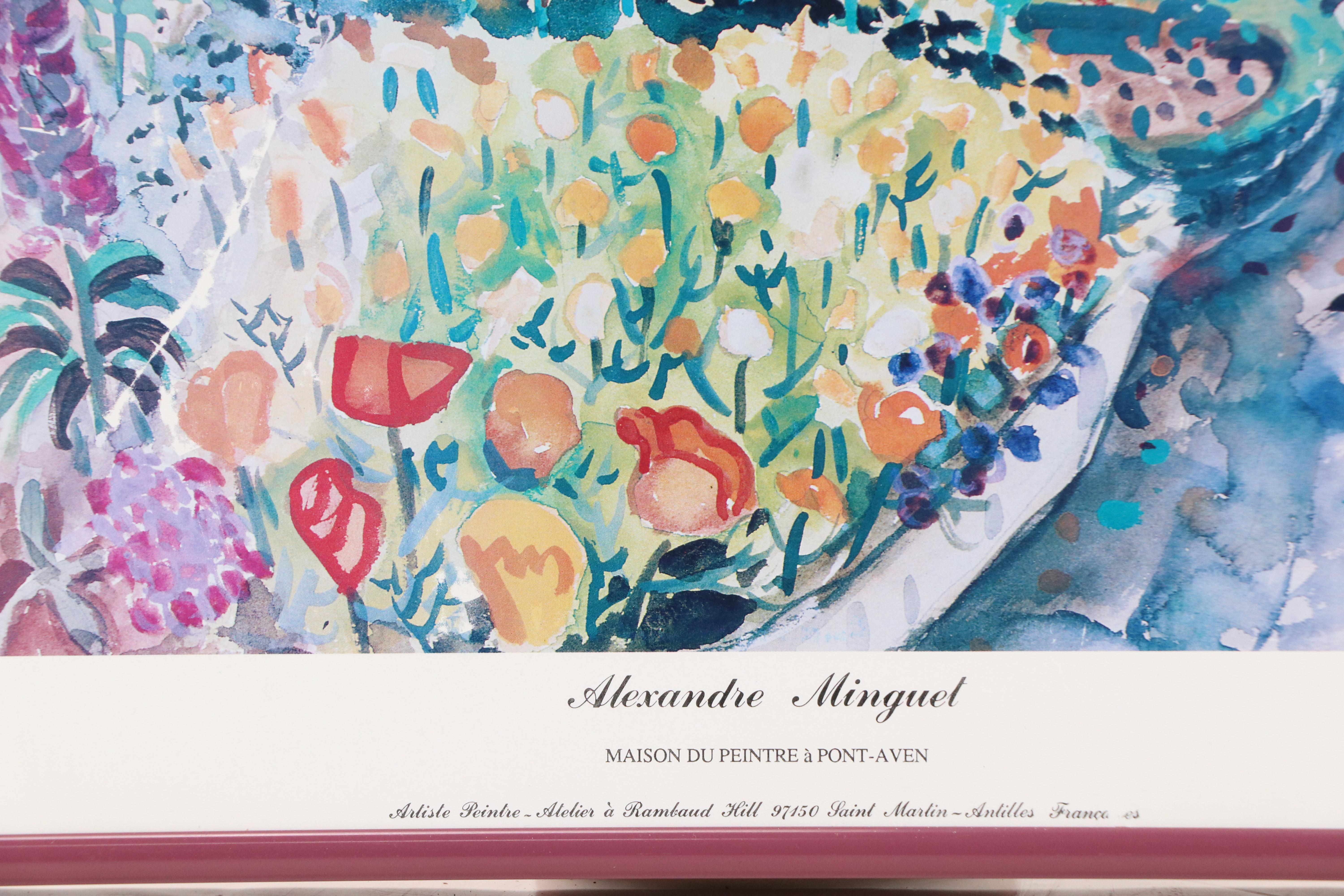 Alexandre Minguet Offset Lithograph "Maison du Peintre à Pont-Aven," 1990