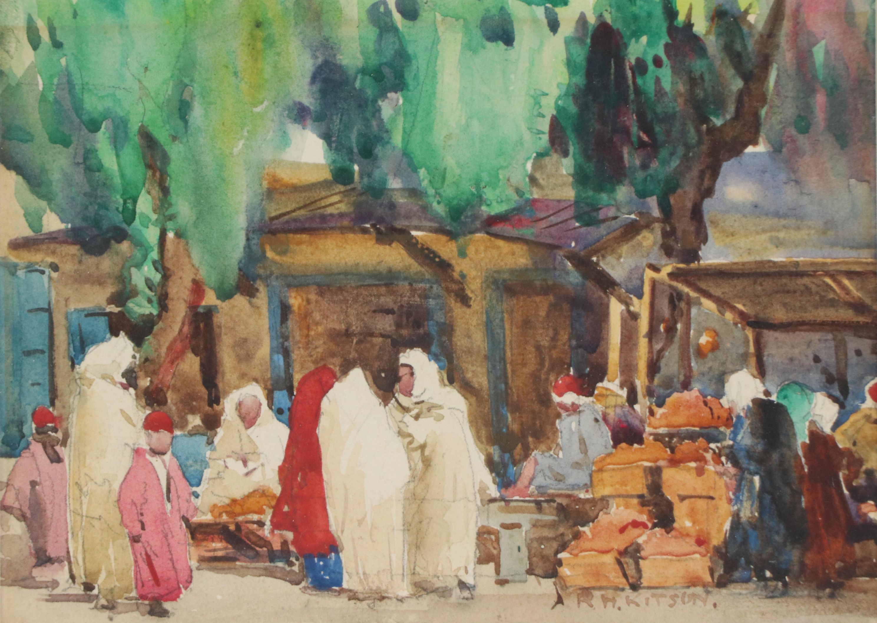 Robert Hawthorn Kitson Watercolor Painting "Kairouan," 1922