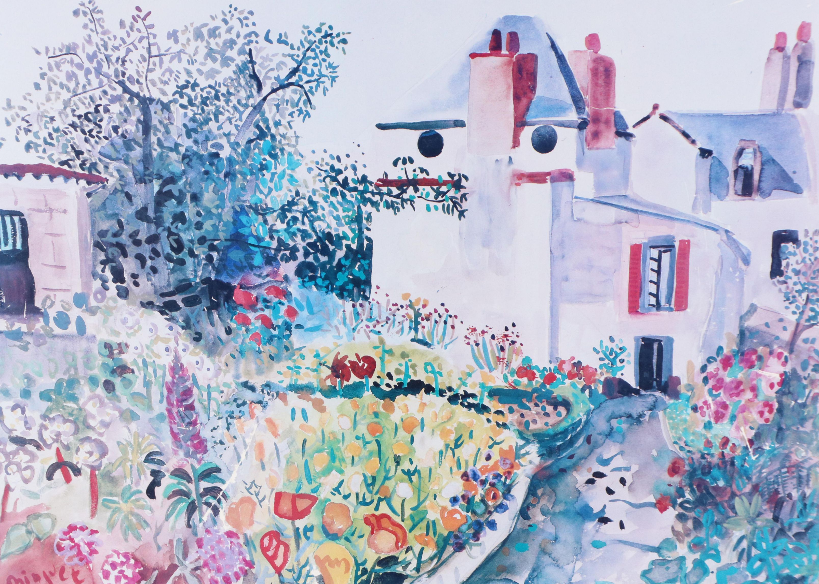Alexandre Minguet Offset Lithograph "Maison du Peintre à Pont-Aven," 1990