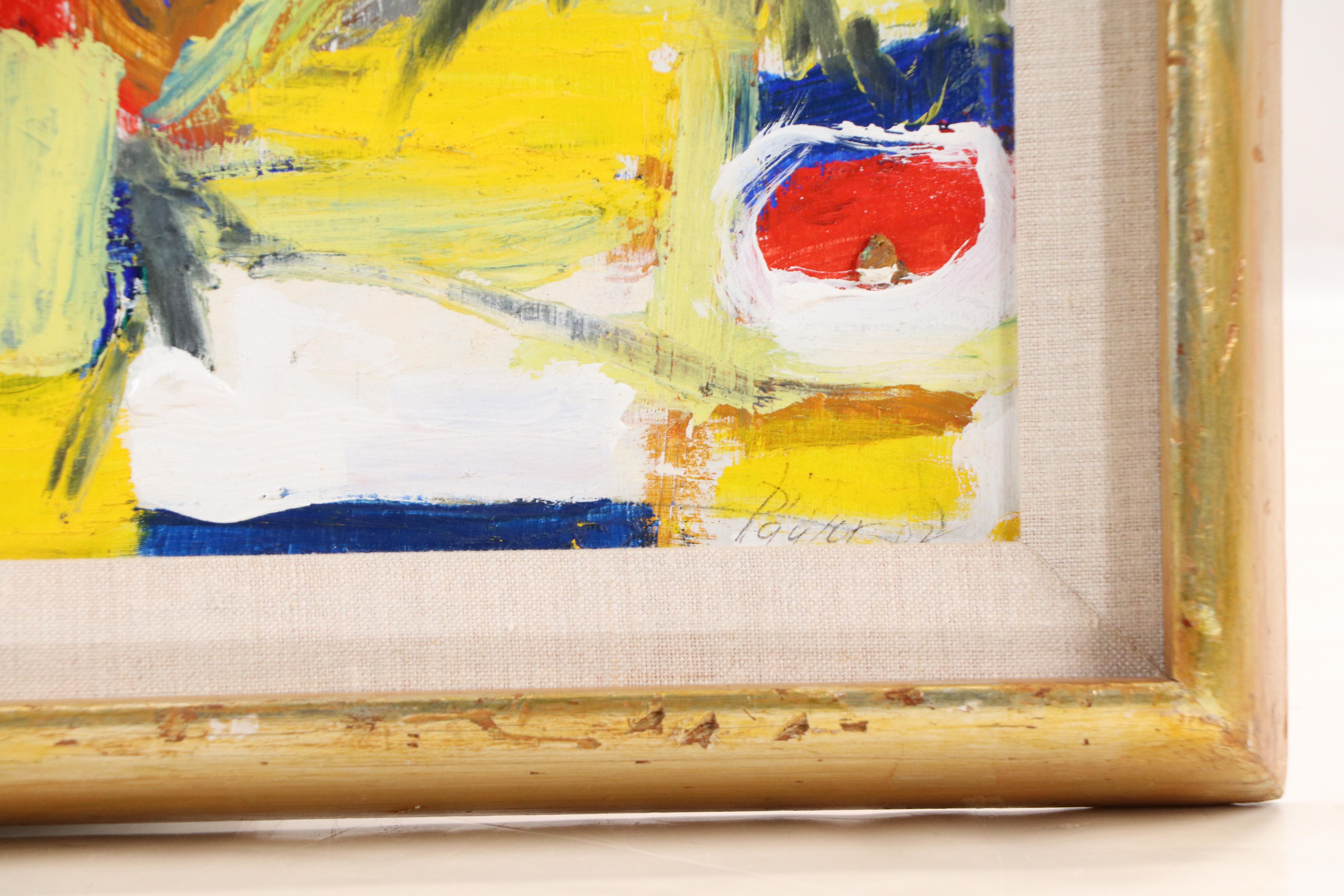 Paylor Primary Color Acrylic Abstract Painting, 2002