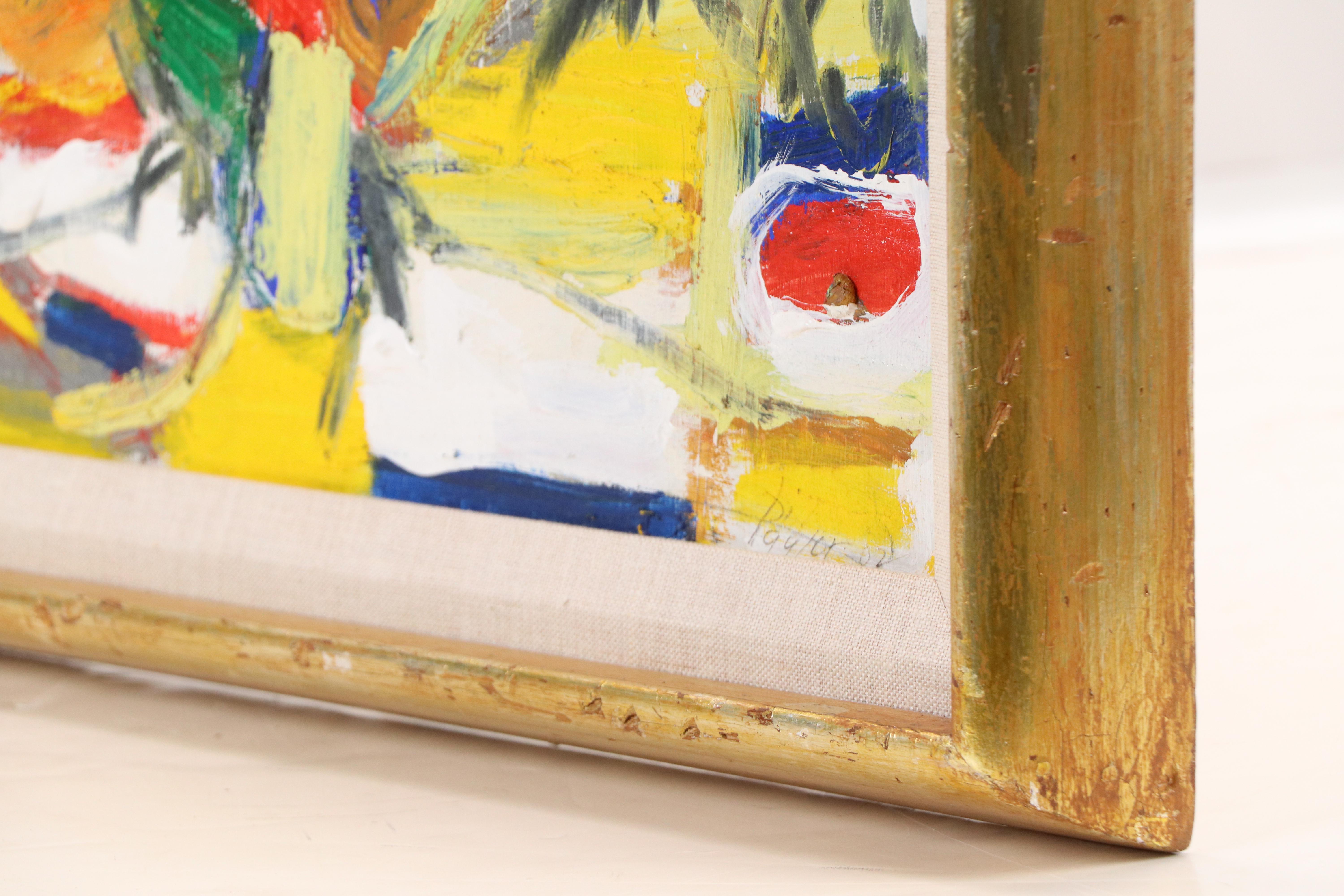 Paylor Primary Color Acrylic Abstract Painting, 2002