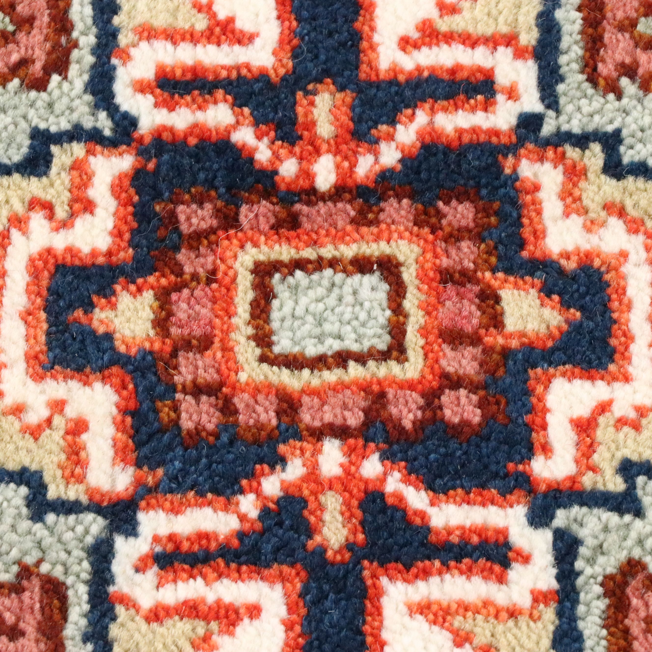 2'6 x 8'2 Hand-Knotted Pakistani Kazak Carpet Runner