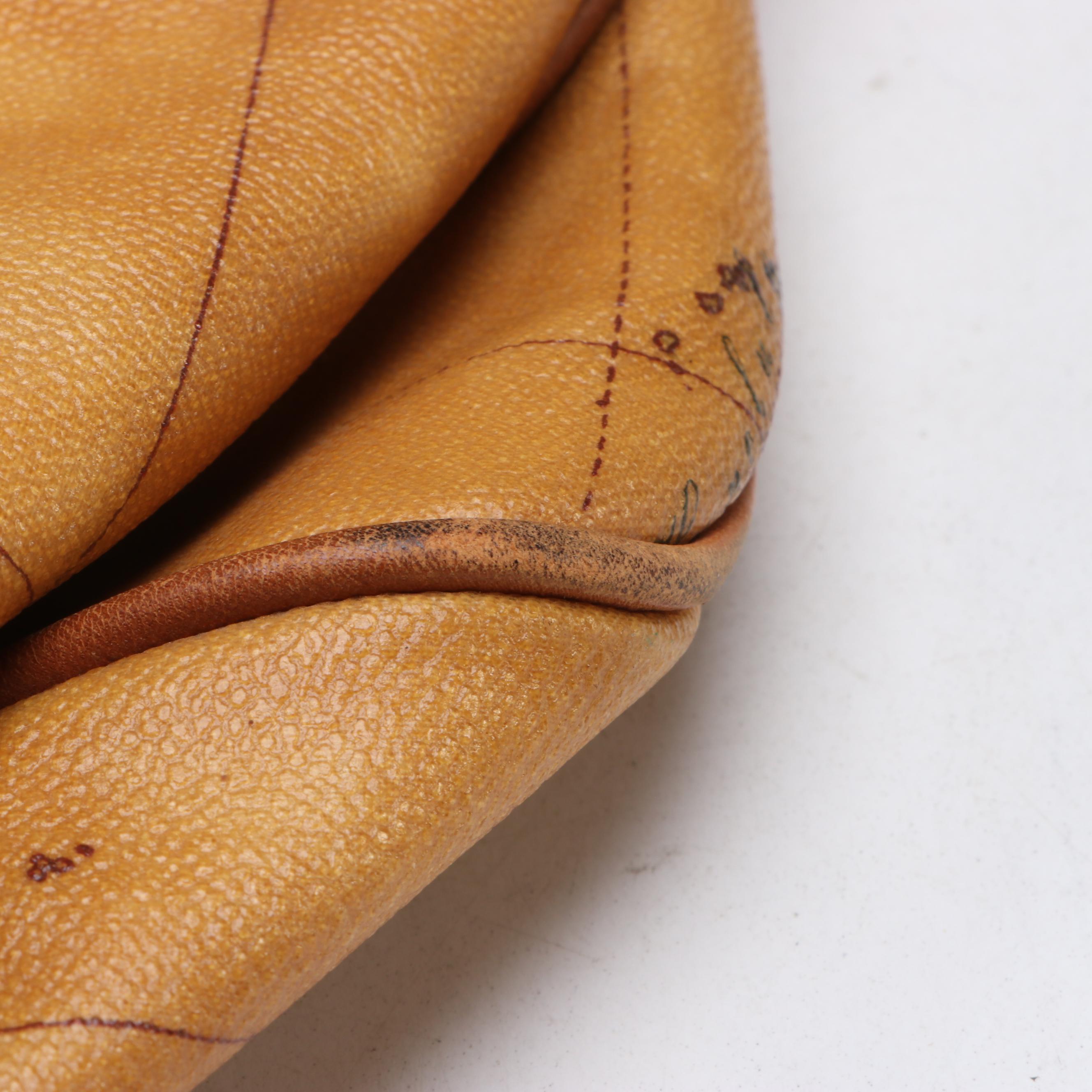 Alviero Martini 1ª Classe Large Travel Duffle in Geo Print Coated Canvas