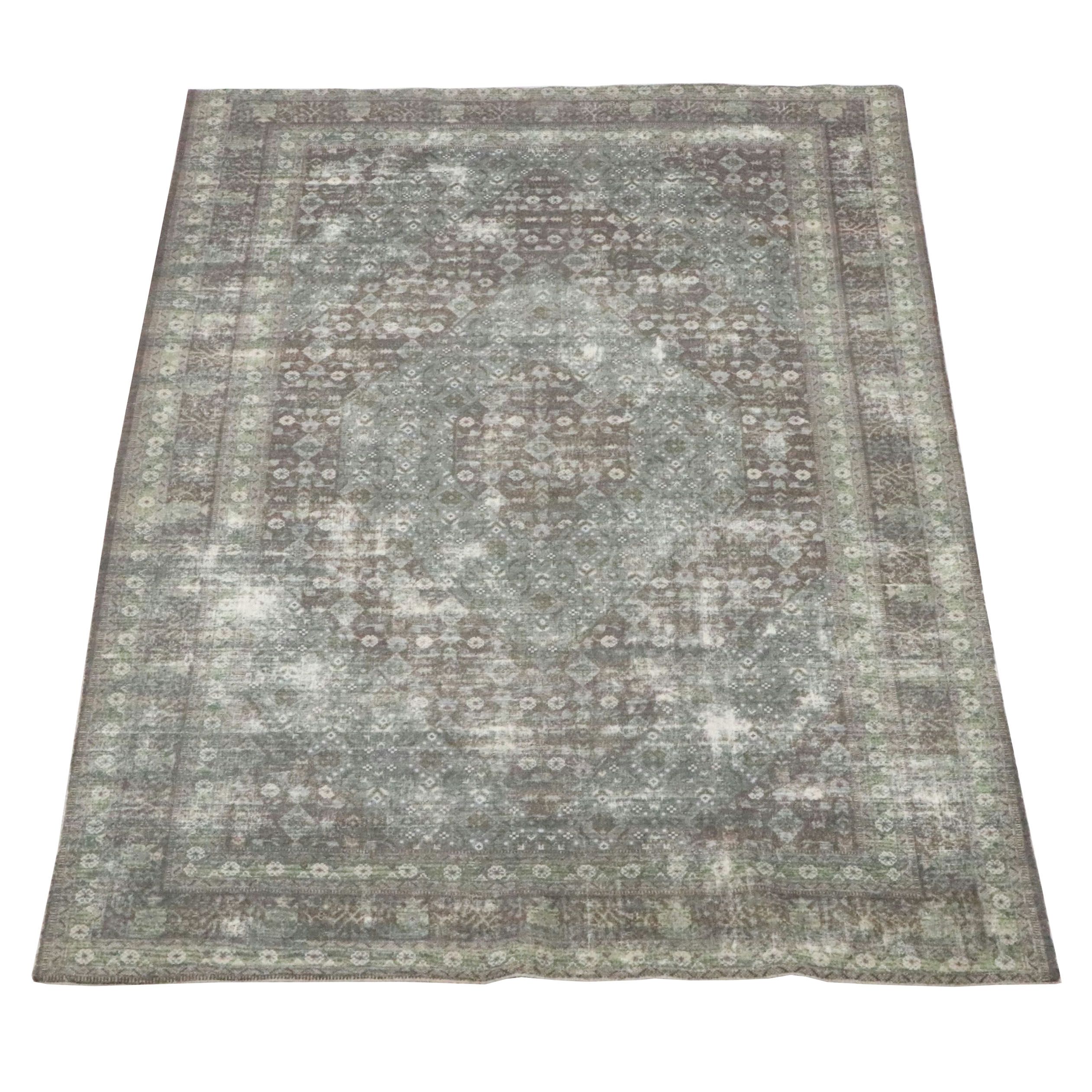 5'6 x 8'4 Hand-Knotted Indo-Persian Bijar Area Rug