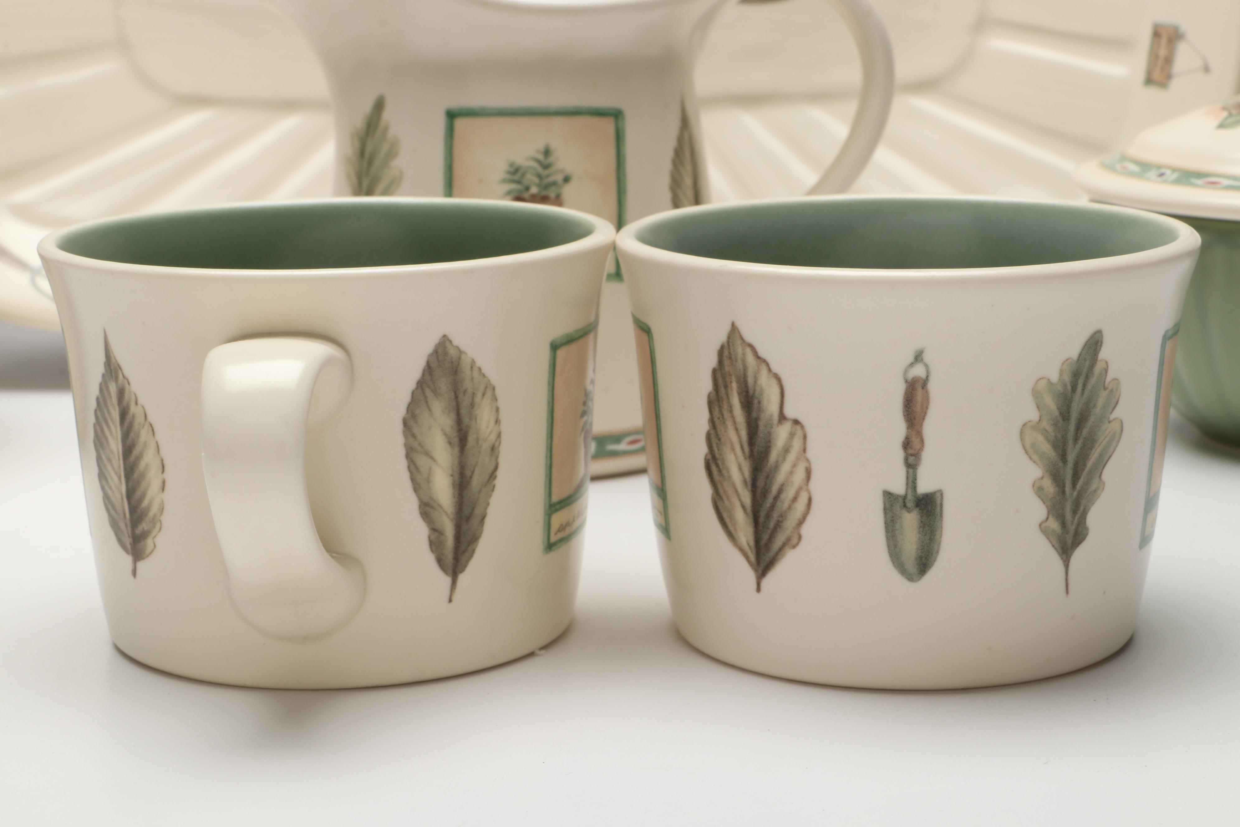 Pfaltzgraff "Naturewood" Birdhouse Cookie Jar, Teapot, and Other Tableware