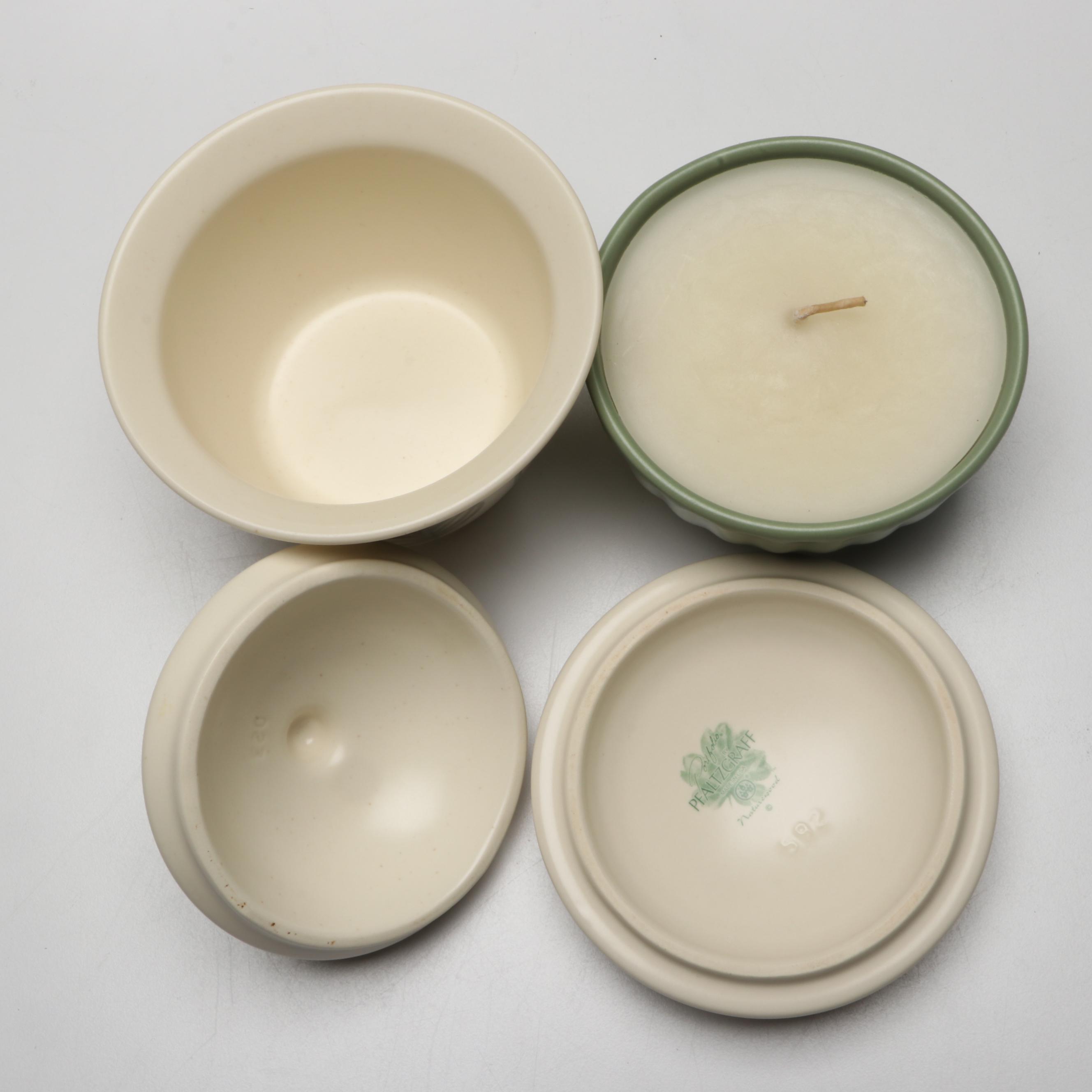 Pfaltzgraff "Naturewood" Birdhouse Cookie Jar, Teapot, and Other Tableware