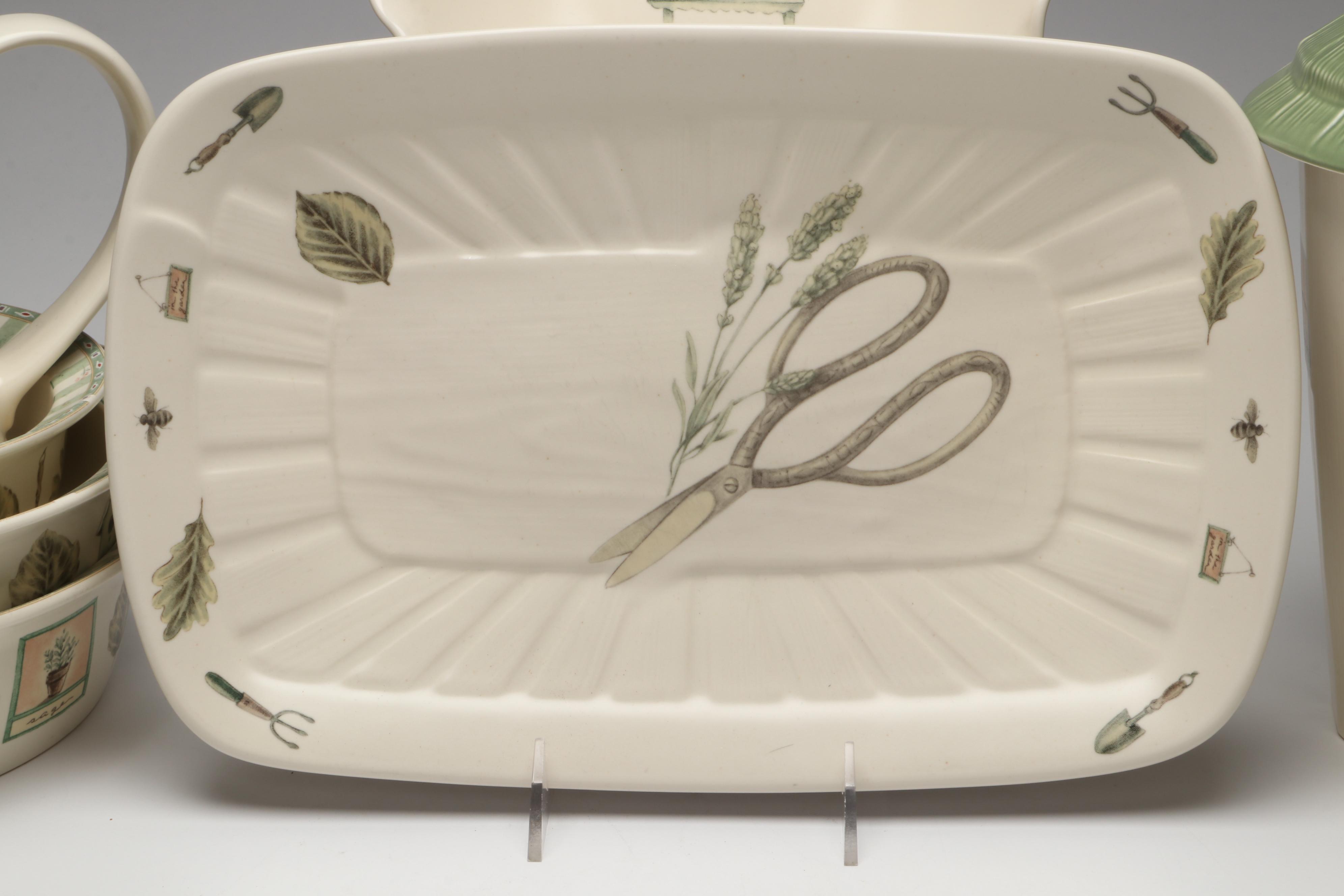 Pfaltzgraff "Naturewood" Birdhouse Cookie Jar, Teapot, and Other Tableware