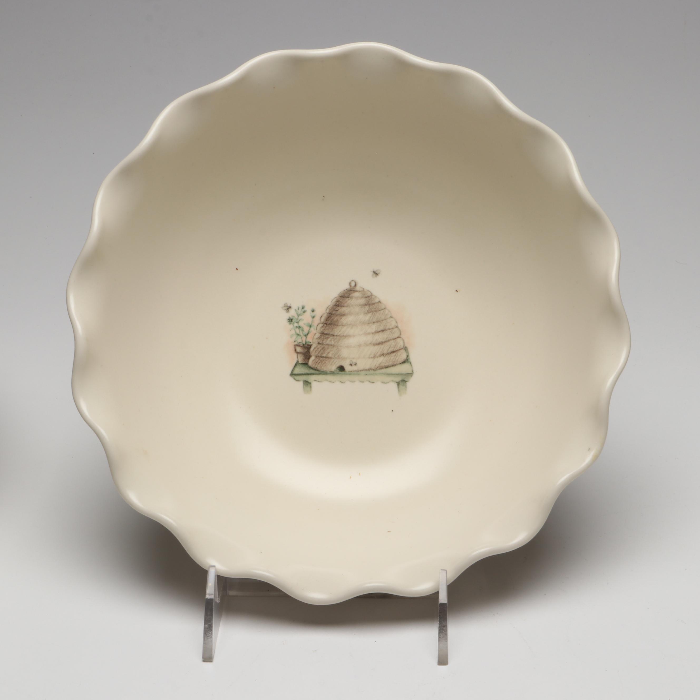 Pfaltzgraff "Naturewood" Birdhouse Cookie Jar, Teapot, and Other Tableware