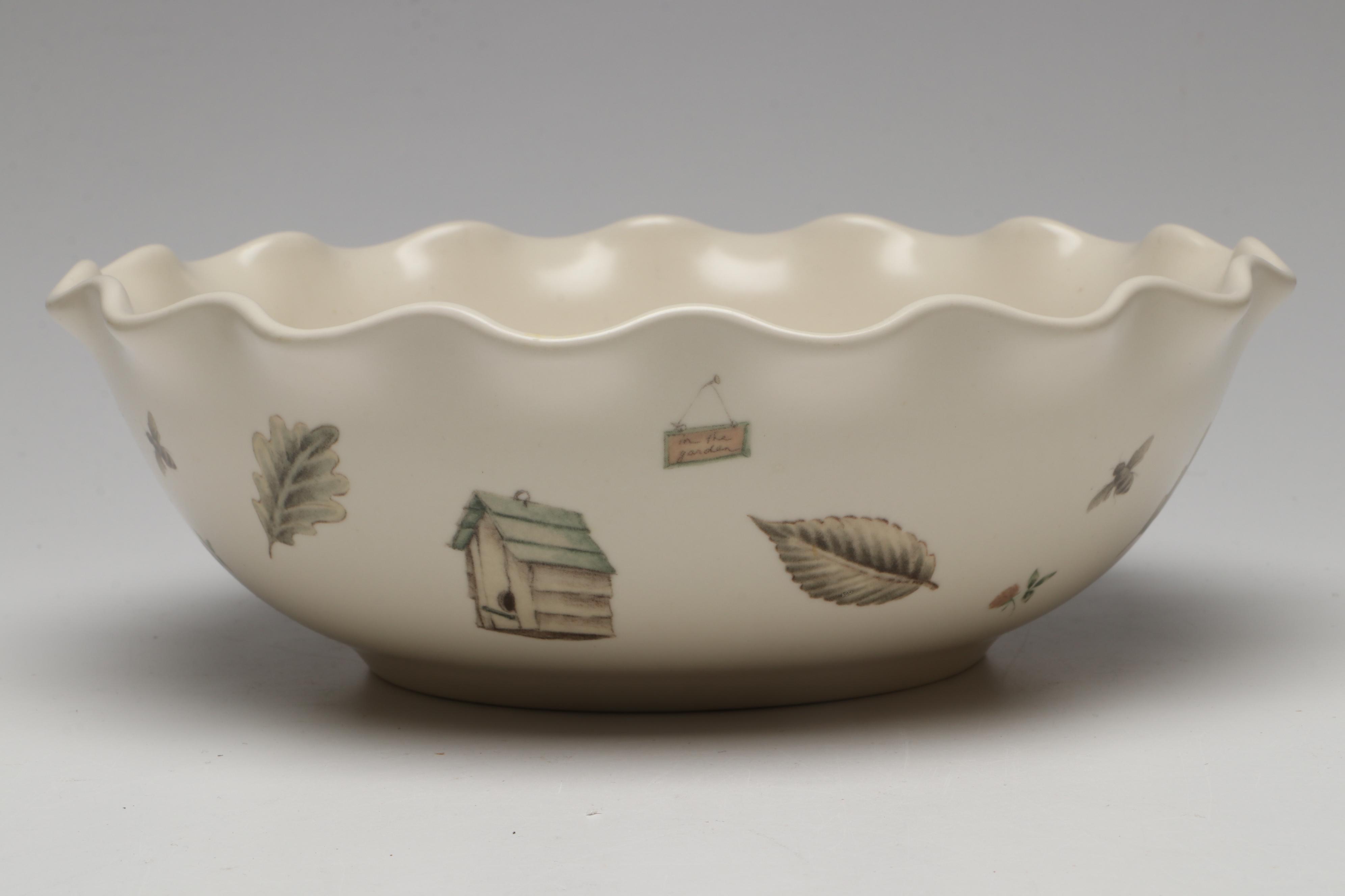 Pfaltzgraff "Naturewood" Birdhouse Cookie Jar, Teapot, and Other Tableware