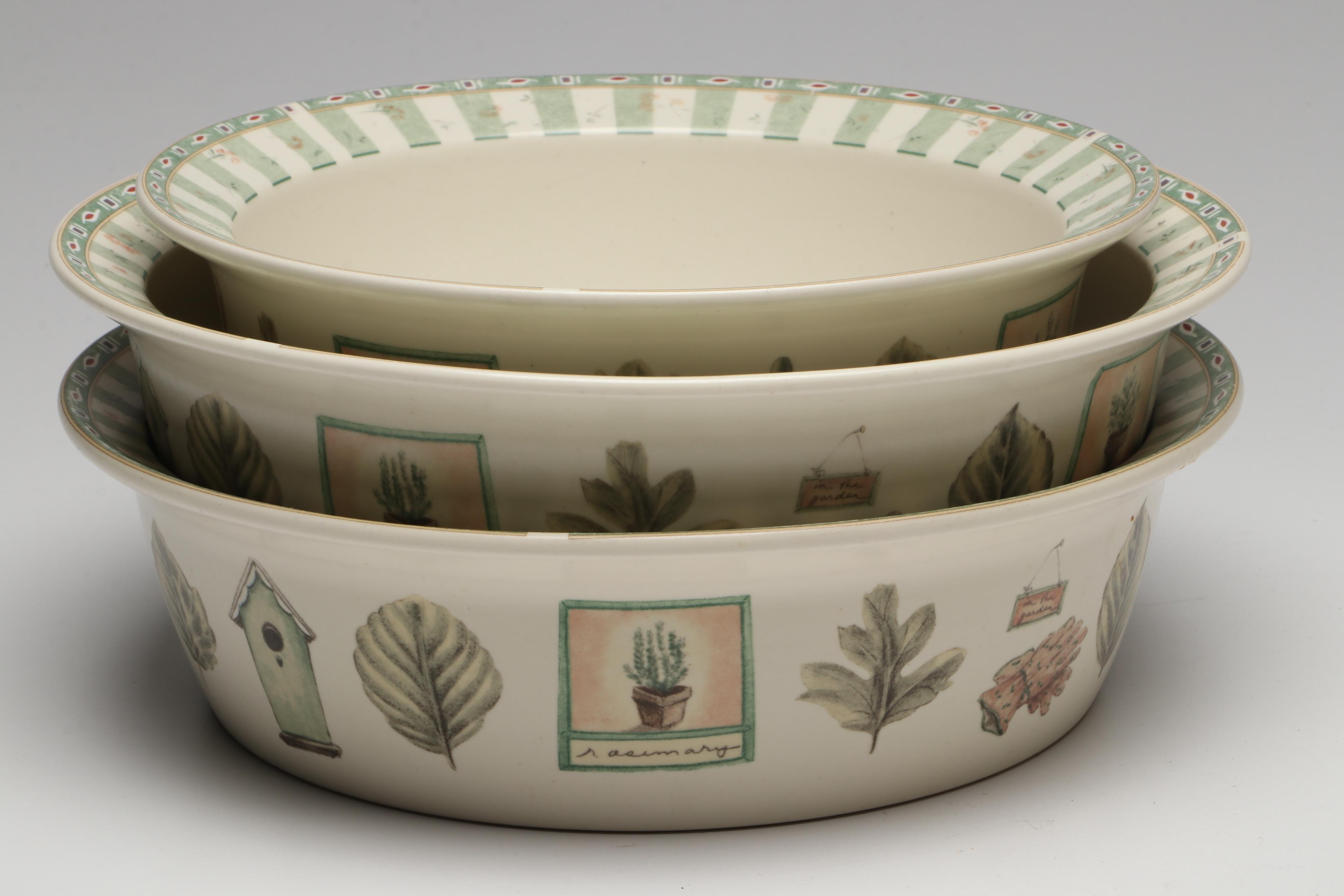 Pfaltzgraff "Naturewood" Birdhouse Cookie Jar, Teapot, and Other Tableware