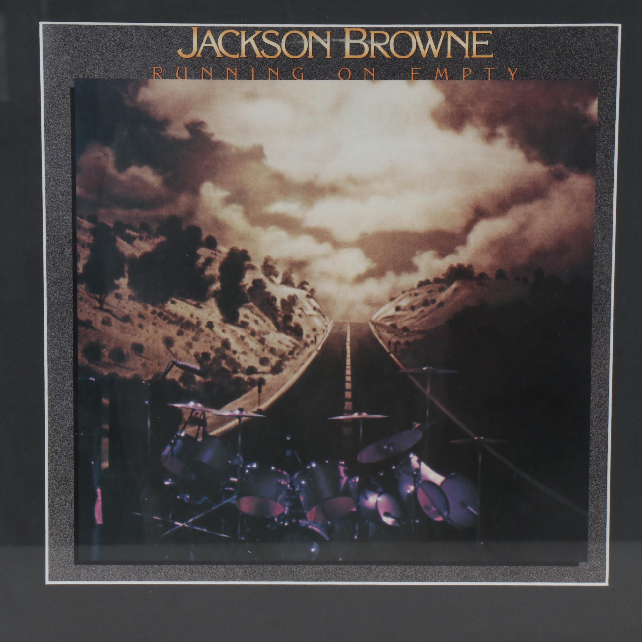 Jackson Browne Signed "Running on Empty" Lyrics with Records