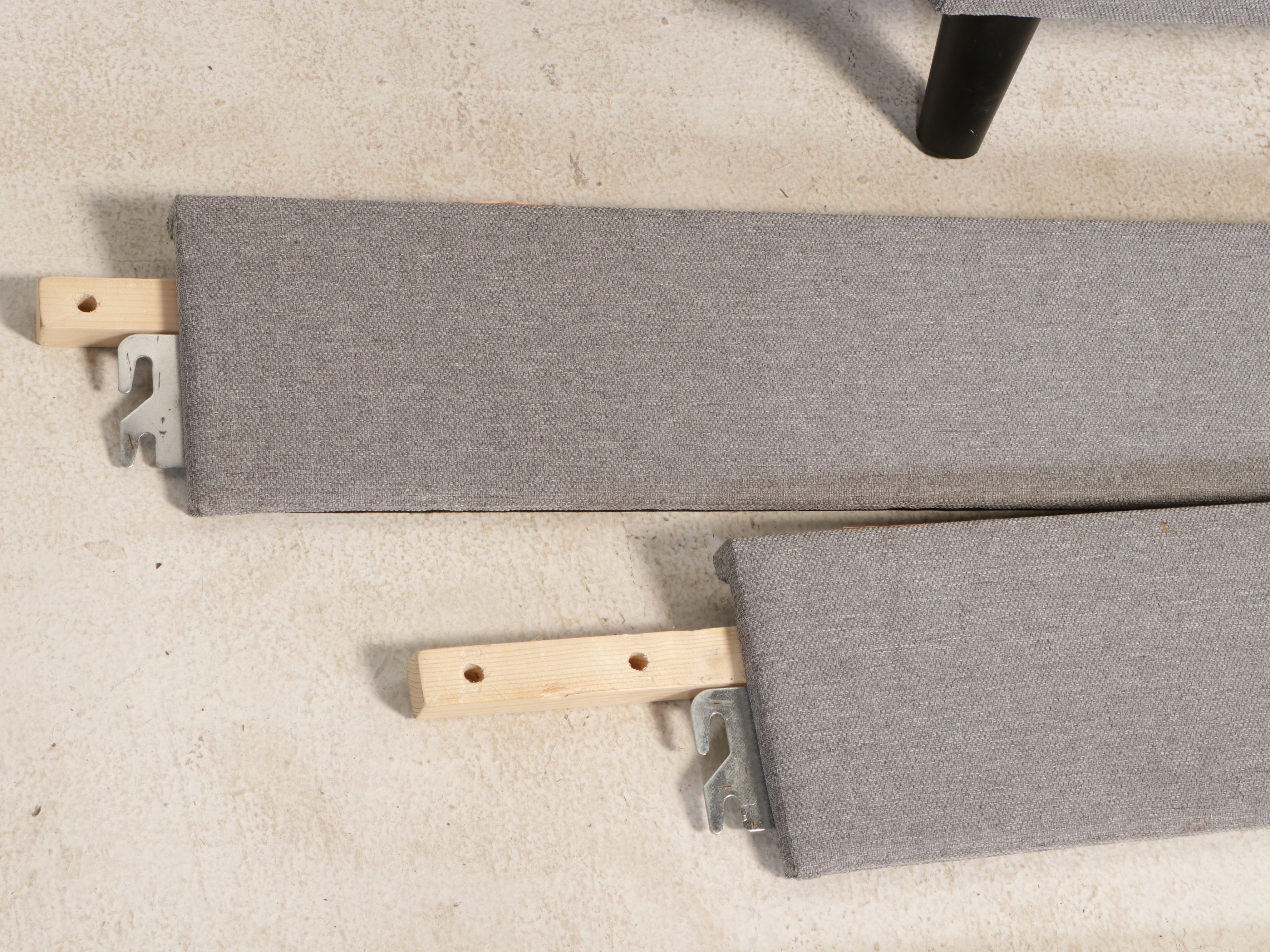 Contemporary Upholstered Bed Frame with Nightstands