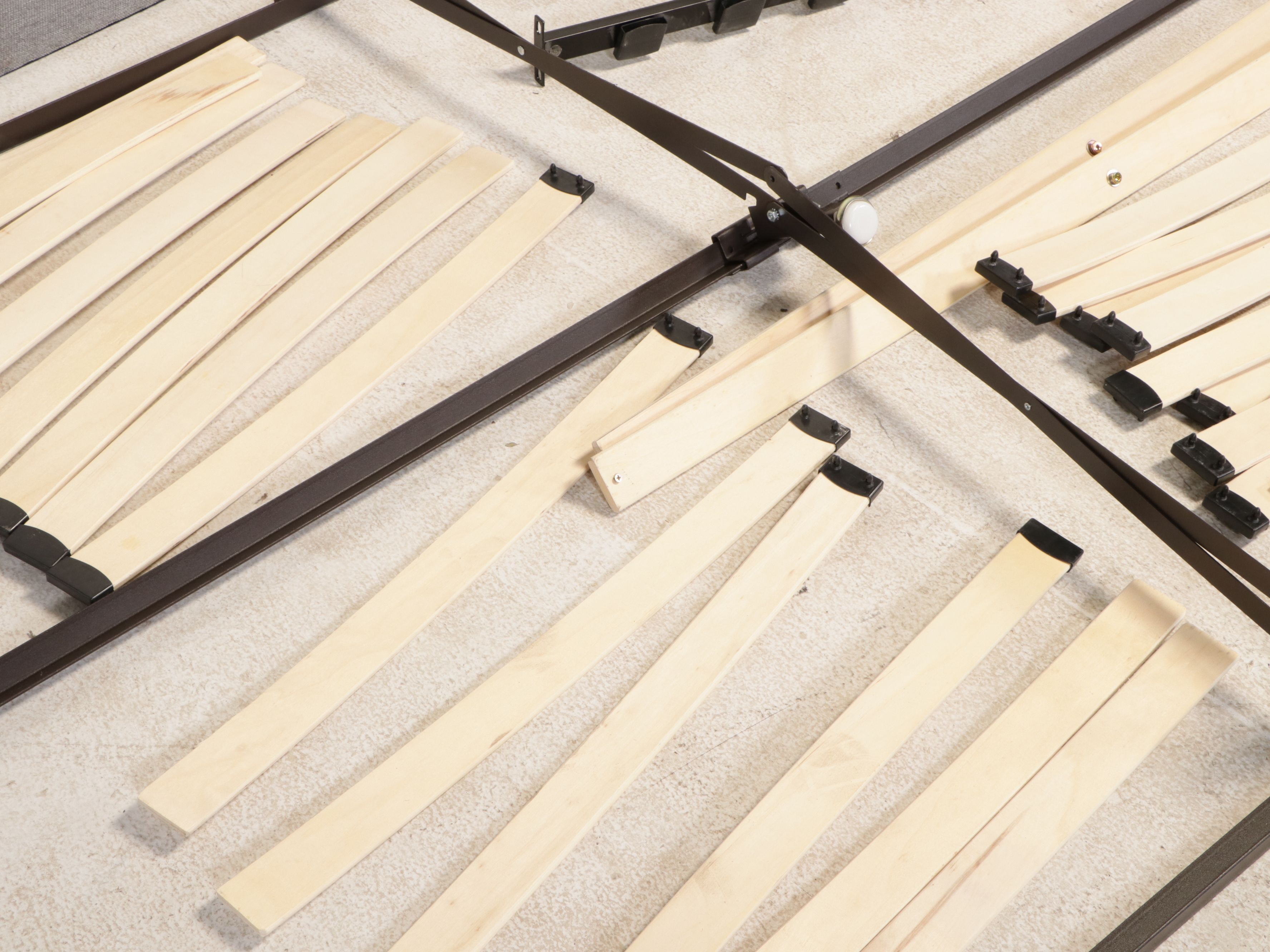 Contemporary Upholstered Bed Frame with Nightstands