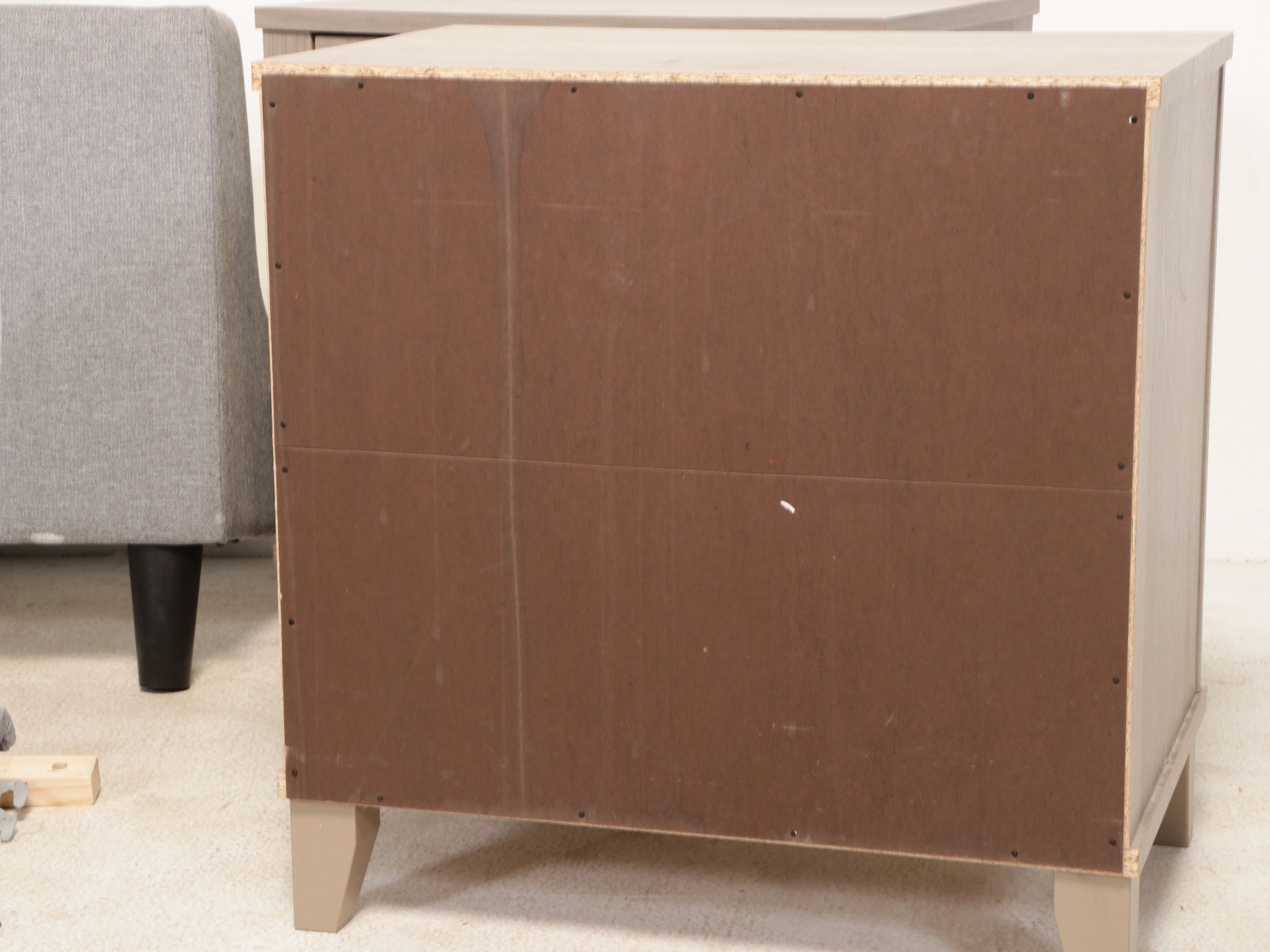 Contemporary Upholstered Bed Frame with Nightstands