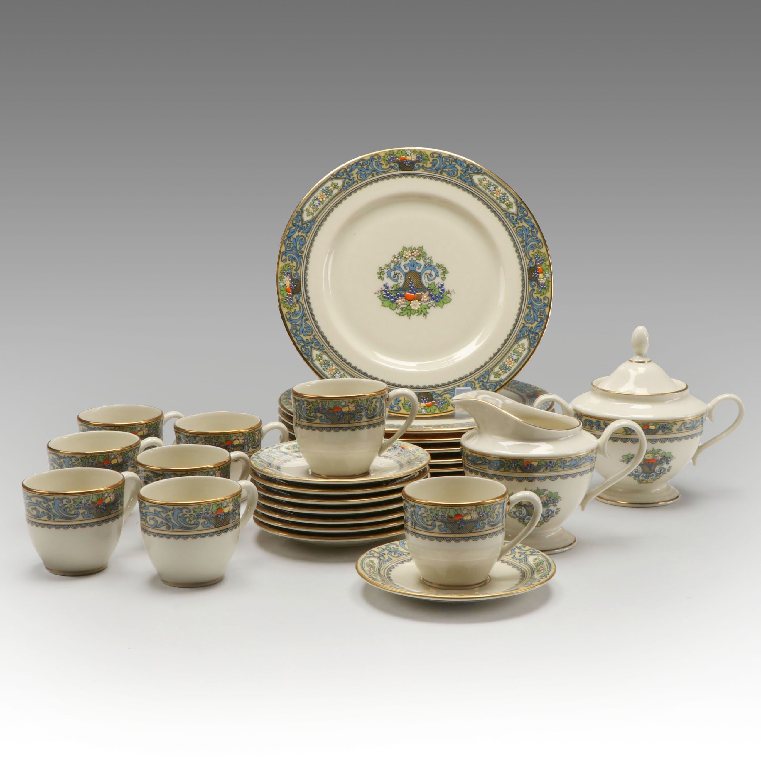 Lenox "Autumn" Enamel Painted Porcelain Dinnerware