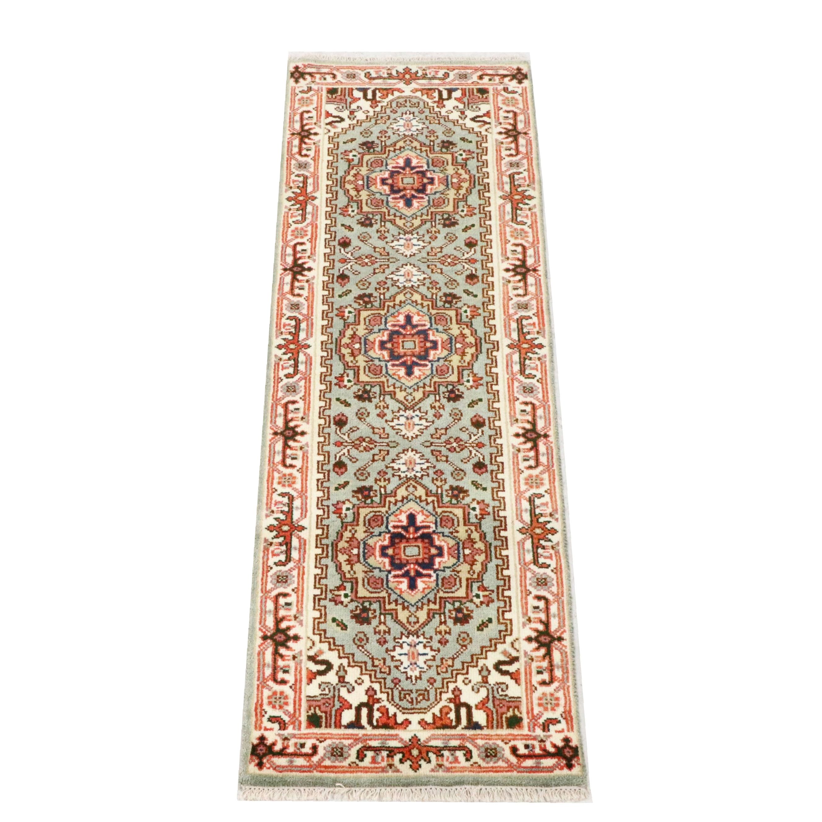 2'6 x 8'2 Hand-Knotted Pakistani Kazak Carpet Runner
