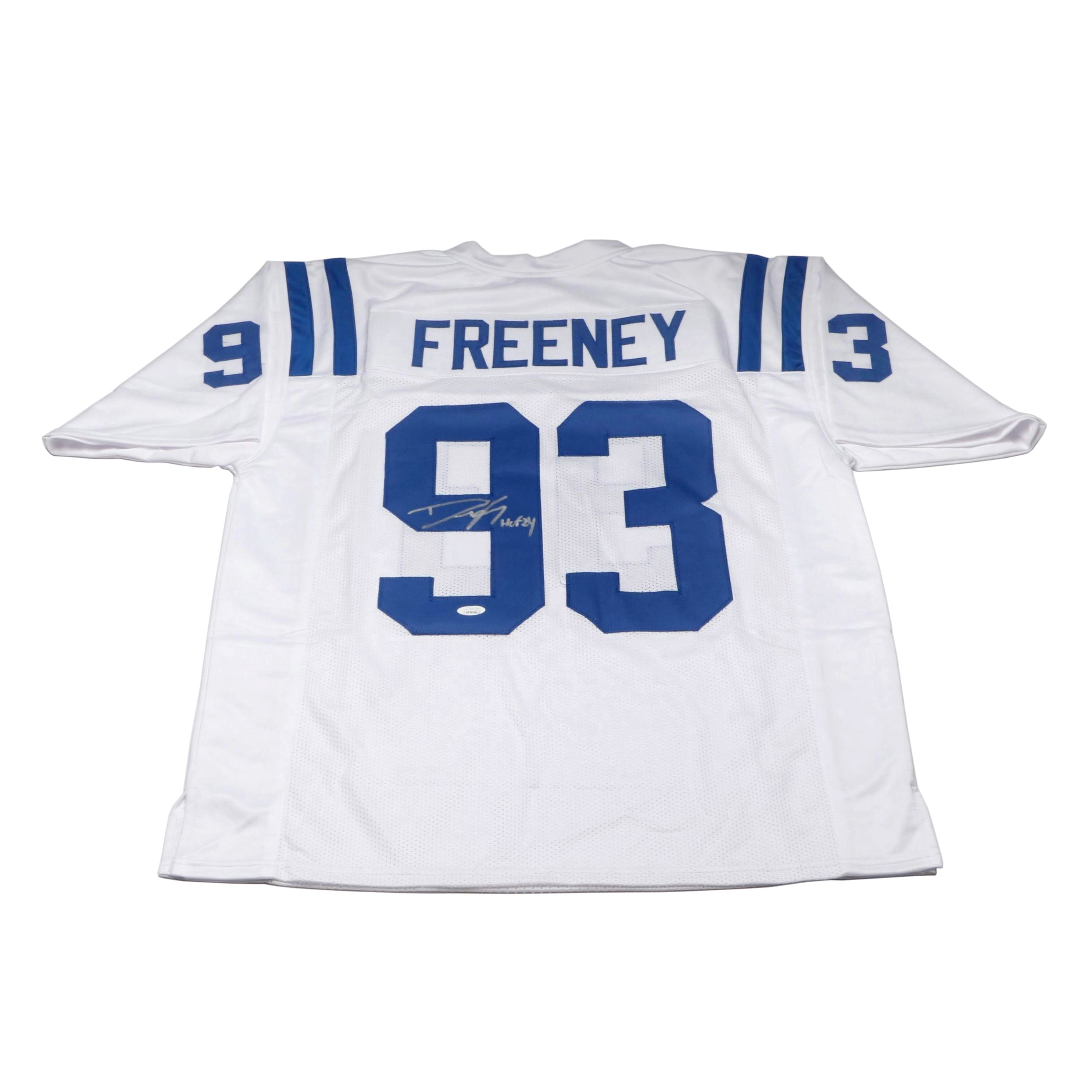 Dwight Freeney Signed “HOF 24” Indianapolis Colts Football Jersey, JSA