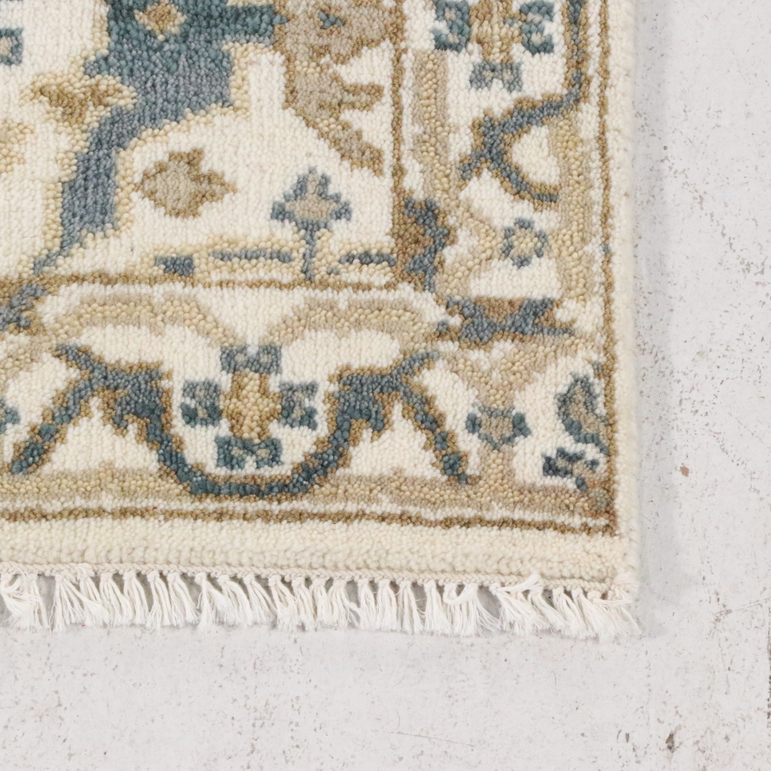 2'7 x 11'11 Hand-Knotted Indo-Turkish Oushak Carpet Runner