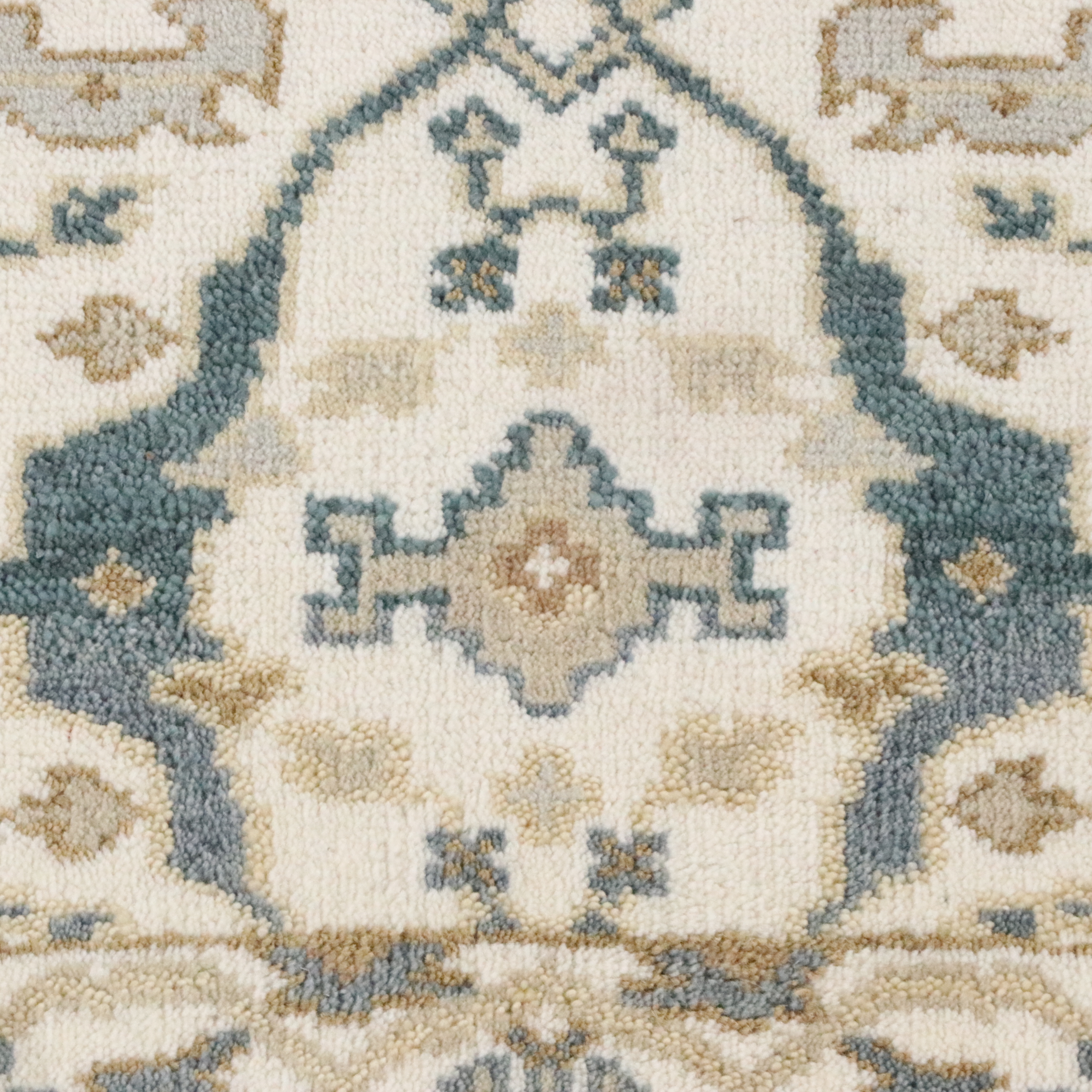 2'7 x 11'11 Hand-Knotted Indo-Turkish Oushak Carpet Runner