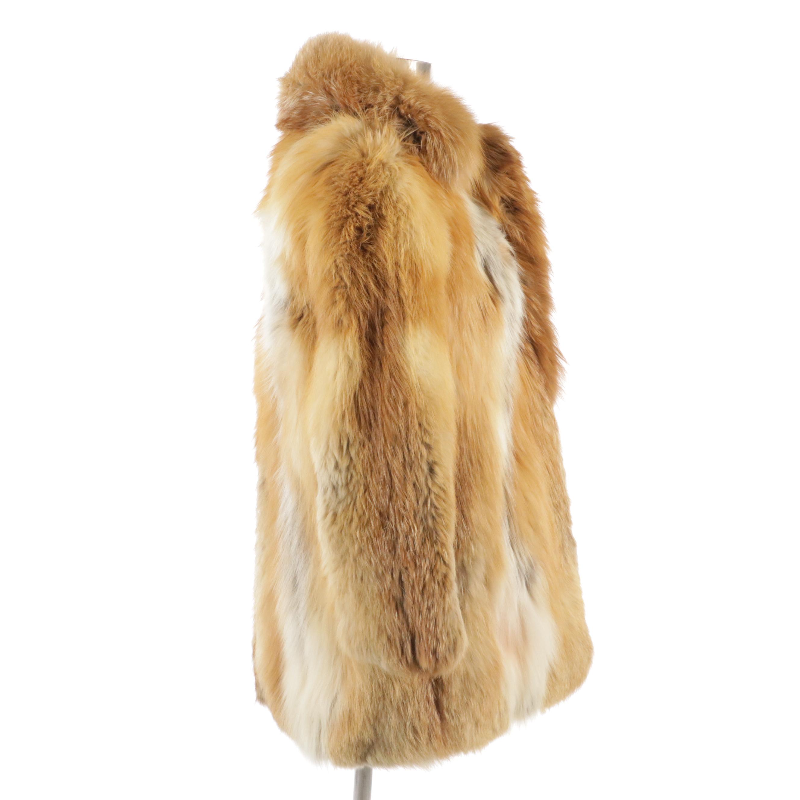 Red Fox Fur Stroller Coat from Stanley Rich Fine Furs