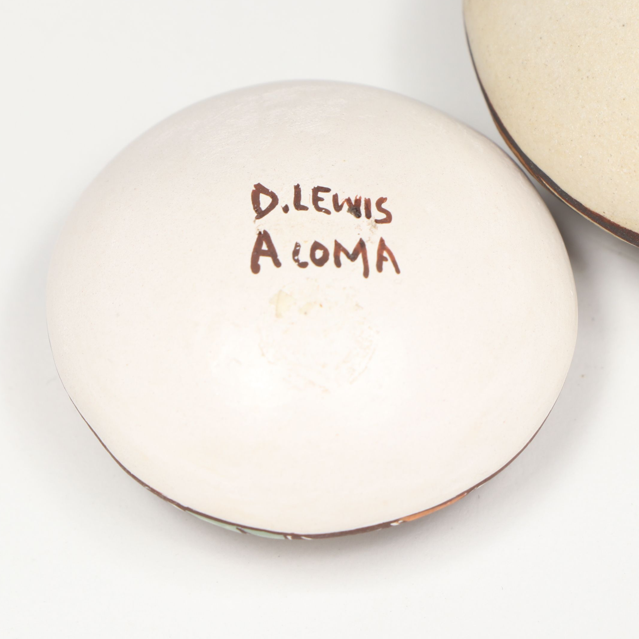 Diane Lewis Acoma Miniature Pueblo Pottery Seed Pots