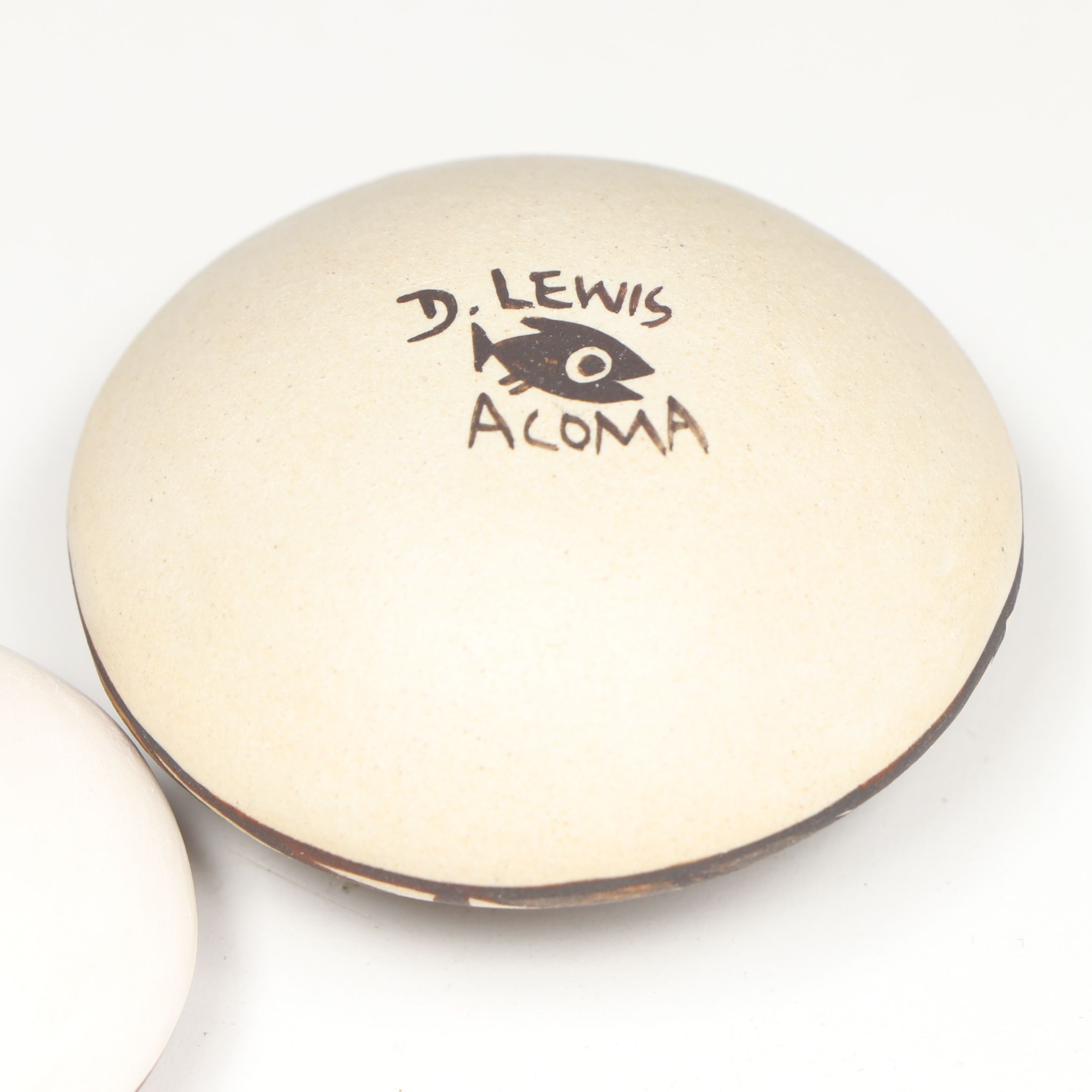 Diane Lewis Acoma Miniature Pueblo Pottery Seed Pots