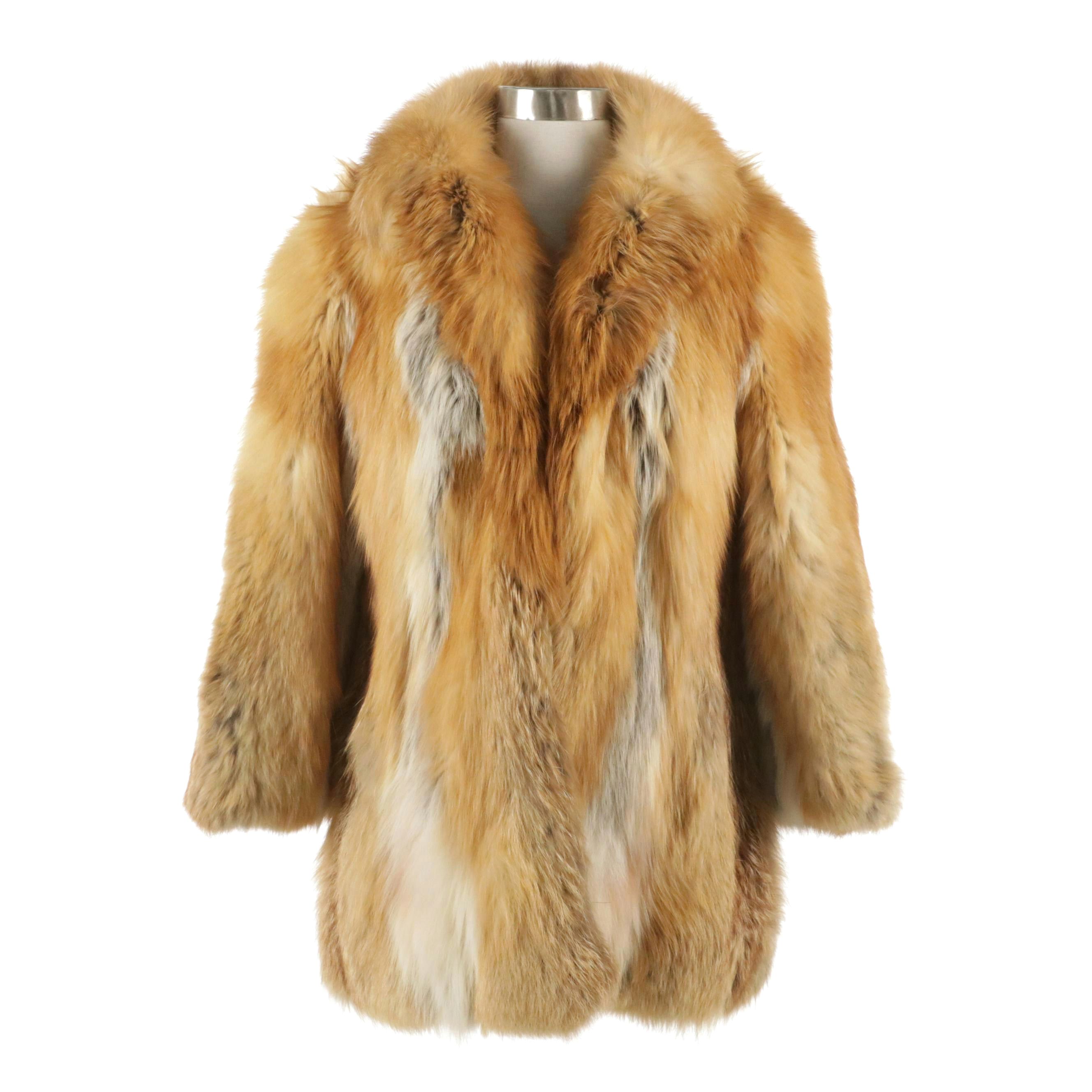 Red Fox Fur Stroller Coat from Stanley Rich Fine Furs