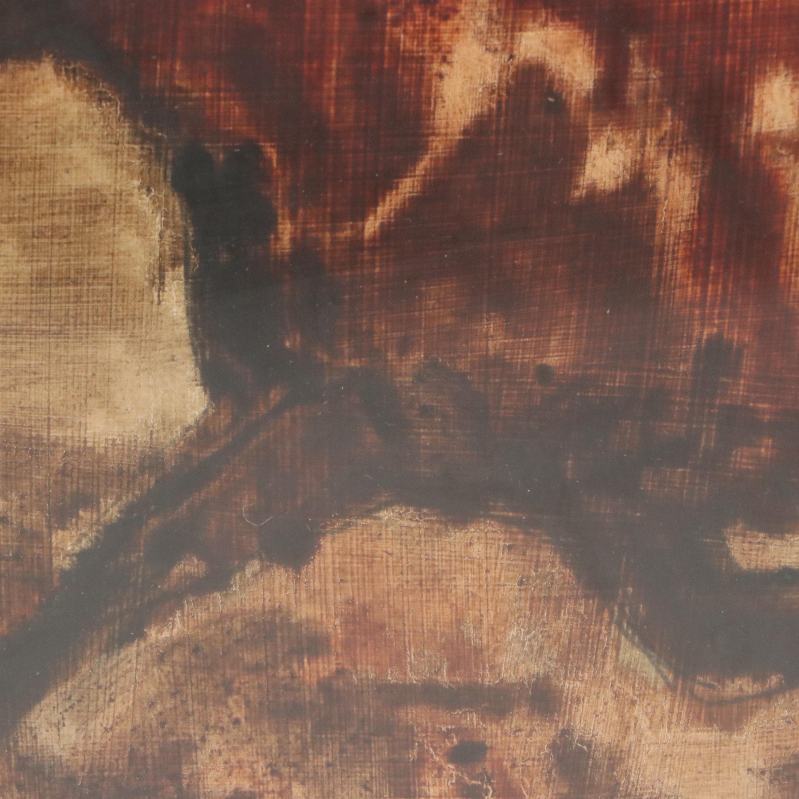 Watercolor Painting of Stampeding Horses, 20th Century