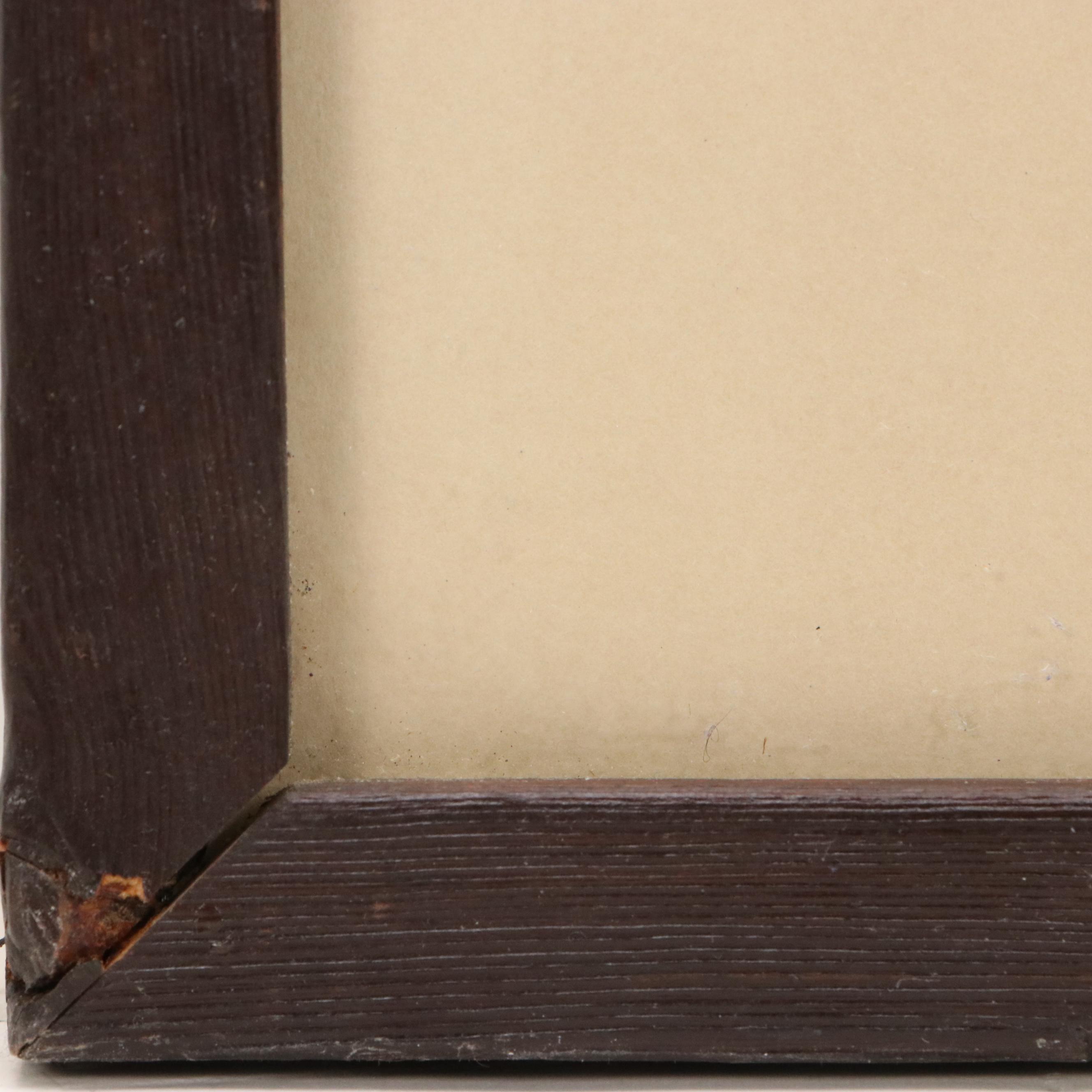 Watercolor Painting of Stampeding Horses, 20th Century