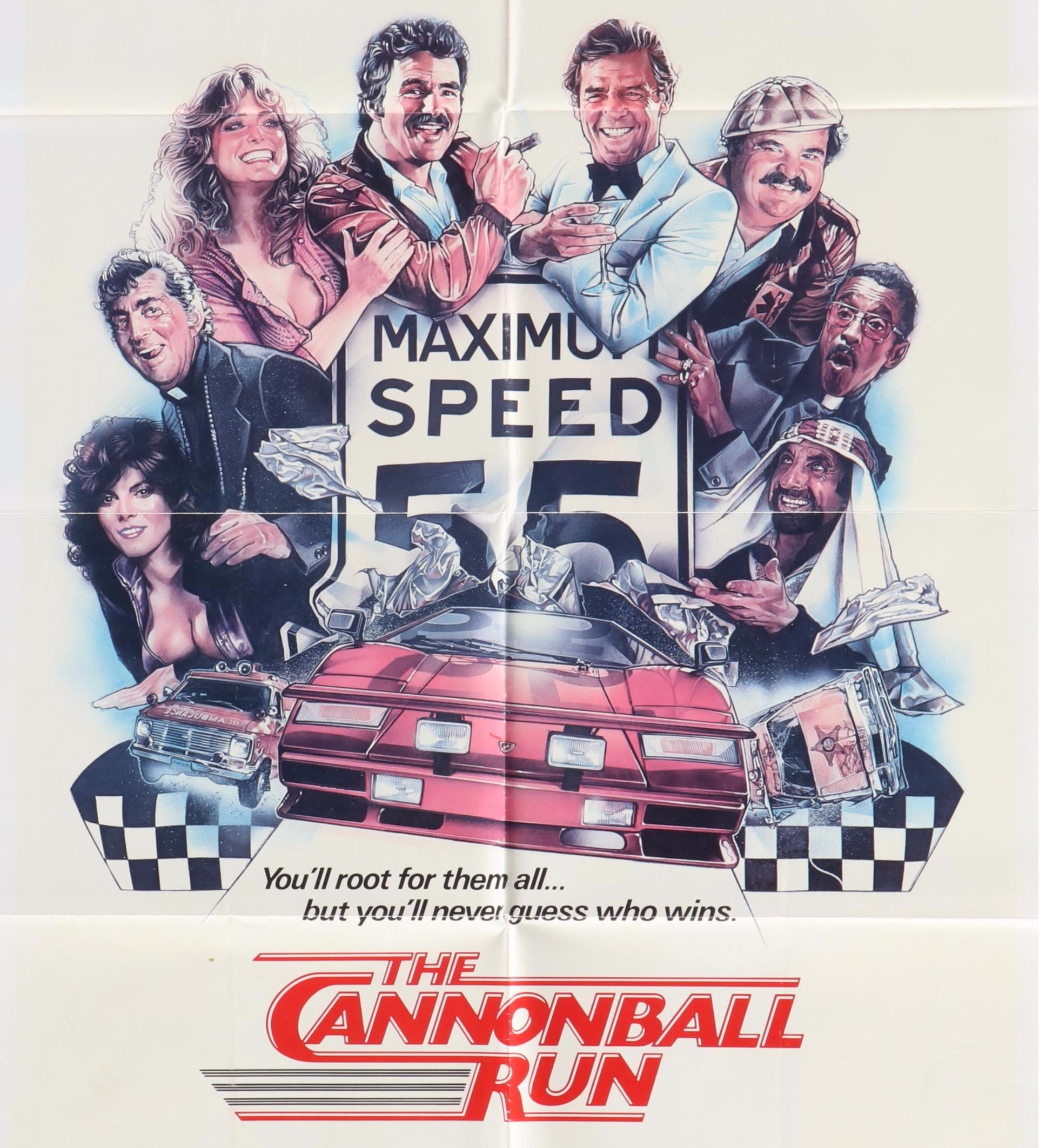 Burt Reynolds "The Cannonball Run" and More Movie Posters, 1970s-1980s