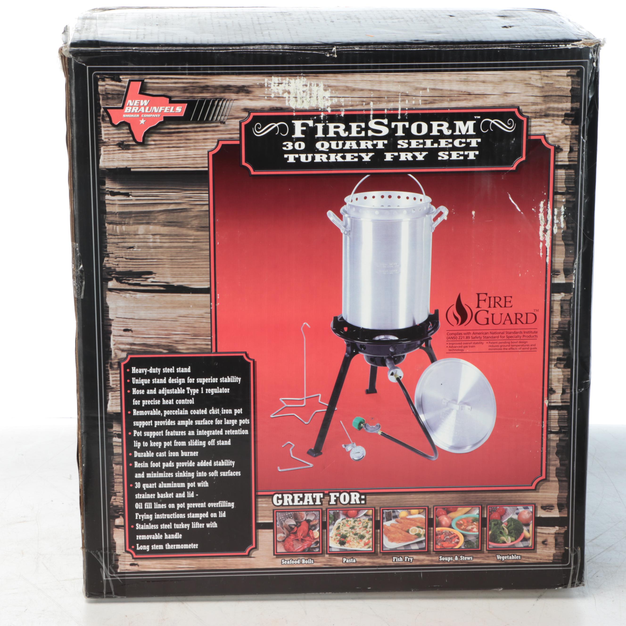 New Braunfels "FireStorm" 30 Quart Select Turkey Fry Set