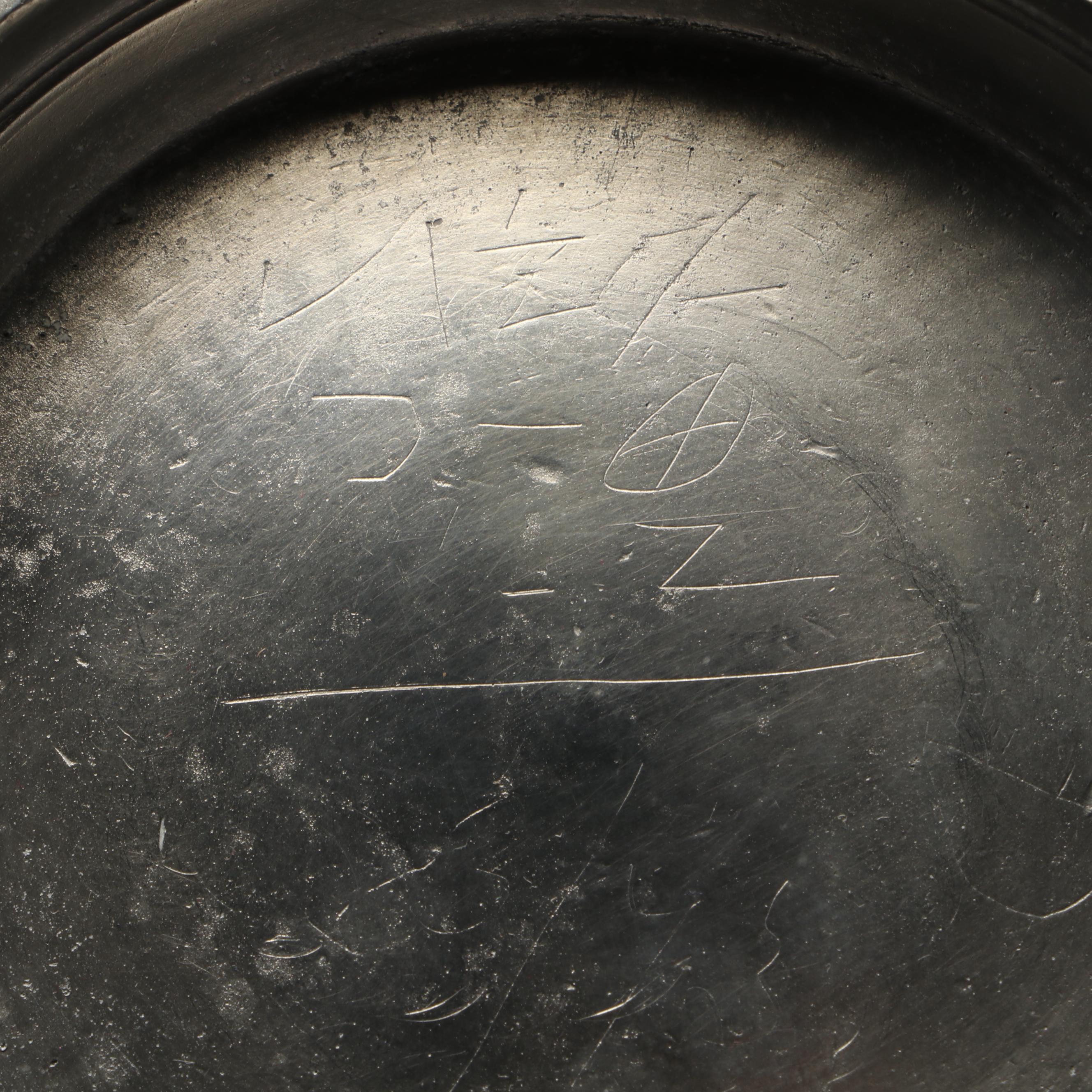 Victorian English Tankard with Other Pewter Teapot and Acorn Pitcher