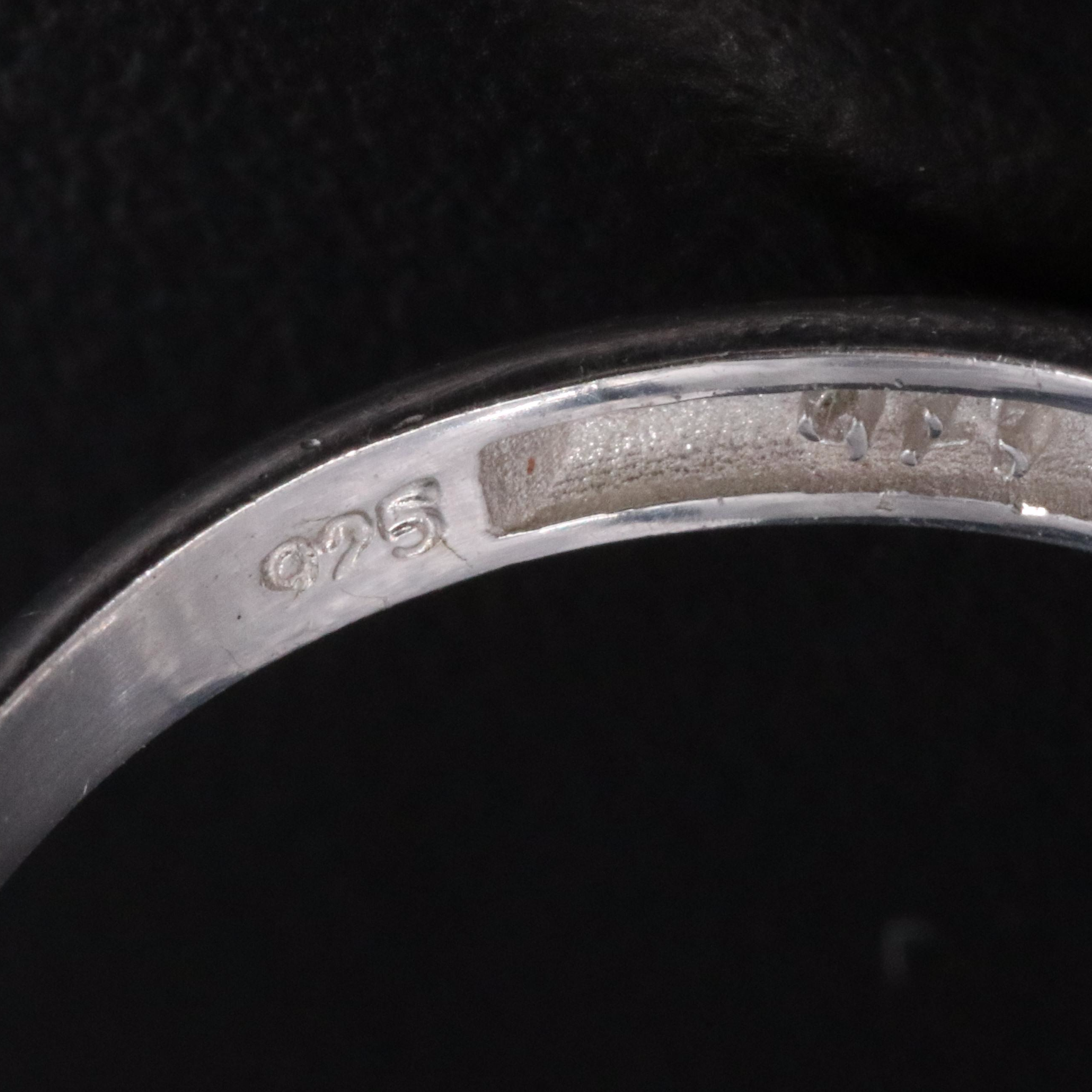 Sterling Tourmaline, Diamond and Enamel Snake Ring