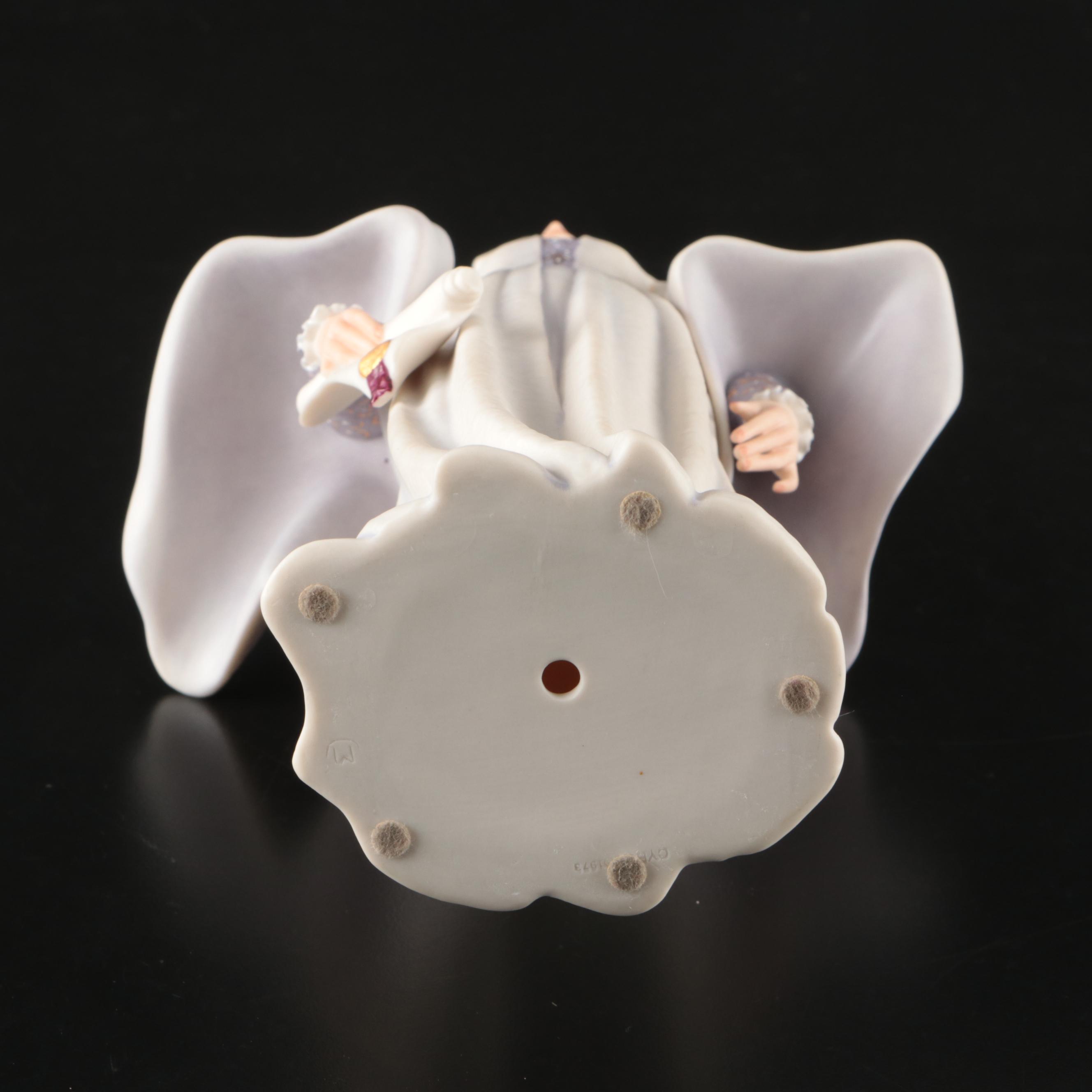 Cybis "Portia" Bisque Porcelain Figure in Glass Display Case