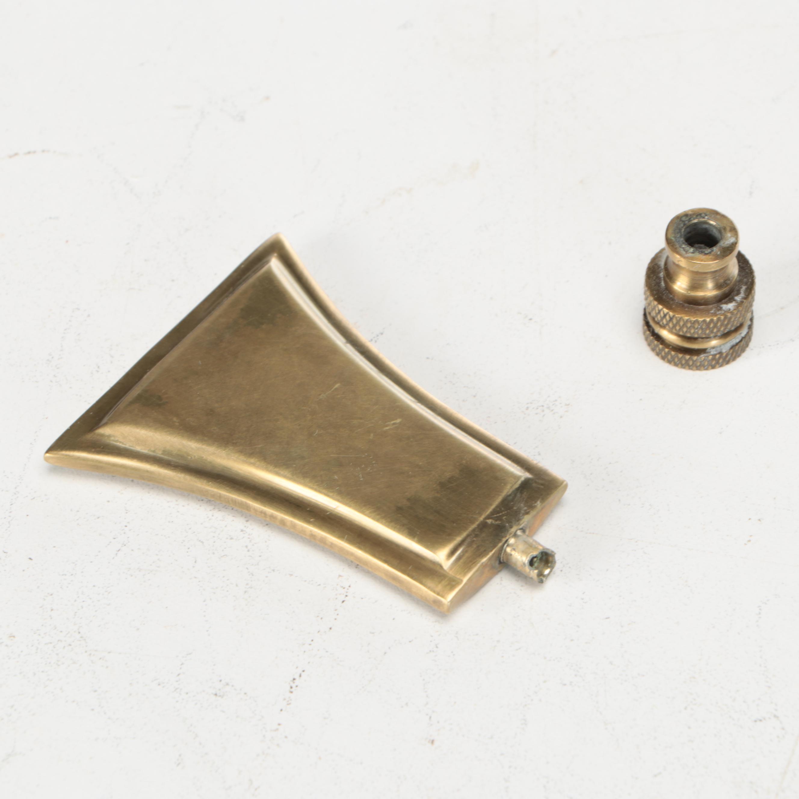 Wildwood Lamps Brass Canister Style Lamp with Shirred Fabric Shade