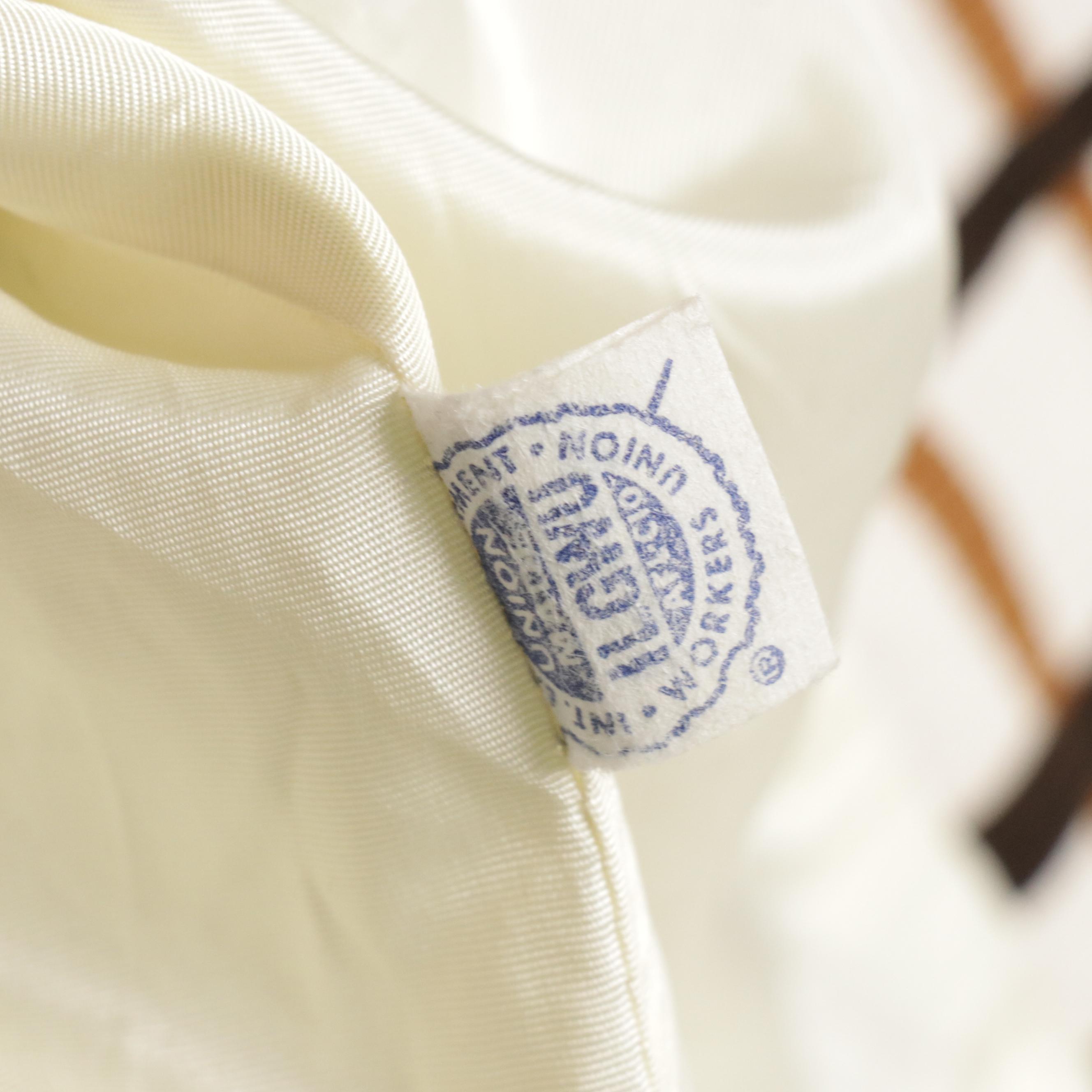 Zim-Stra Bold Stripe Print Button-Front Coat with Three-Quarter Sleeves, 1960s