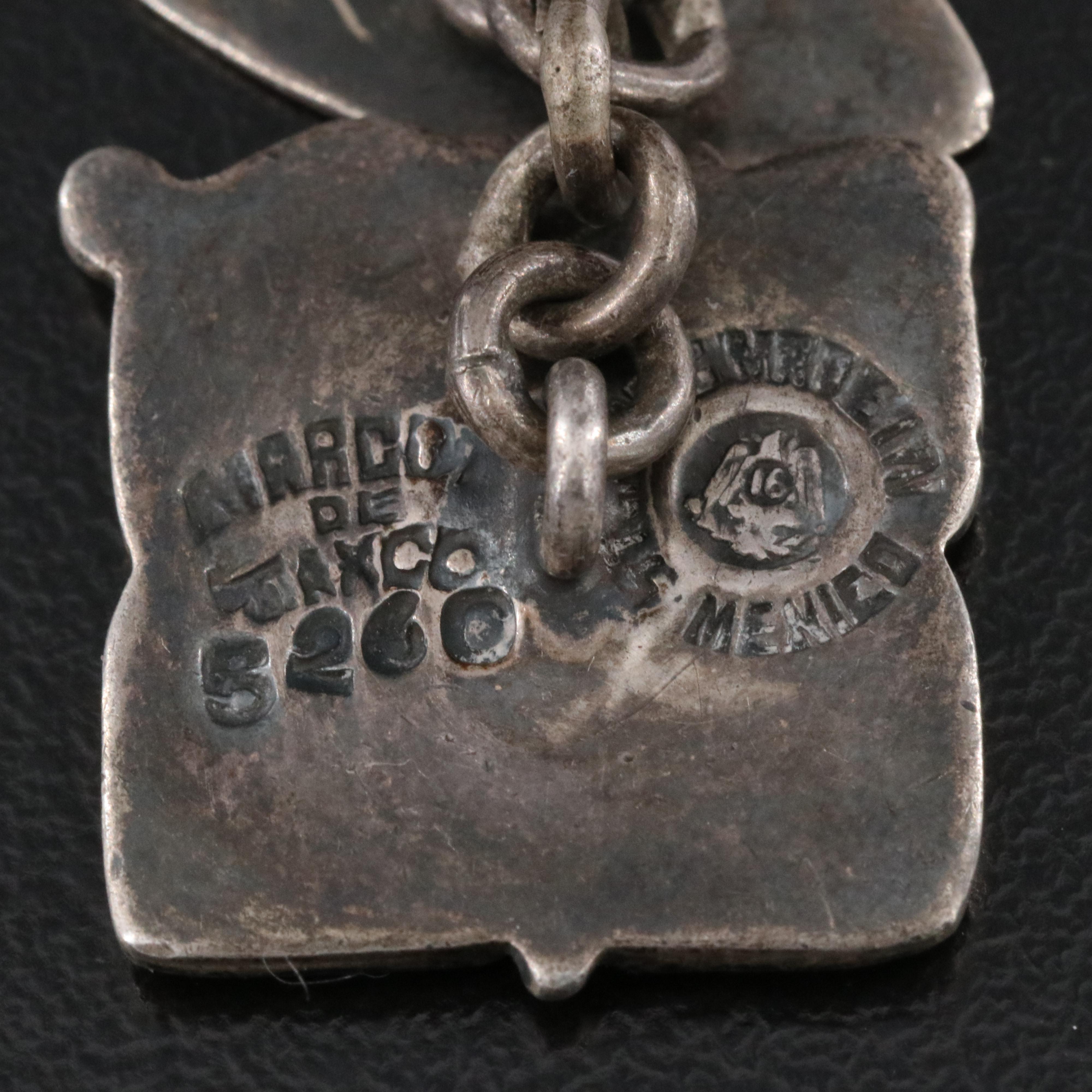 Mexican Margot de Taxco Sterling Cufflinks