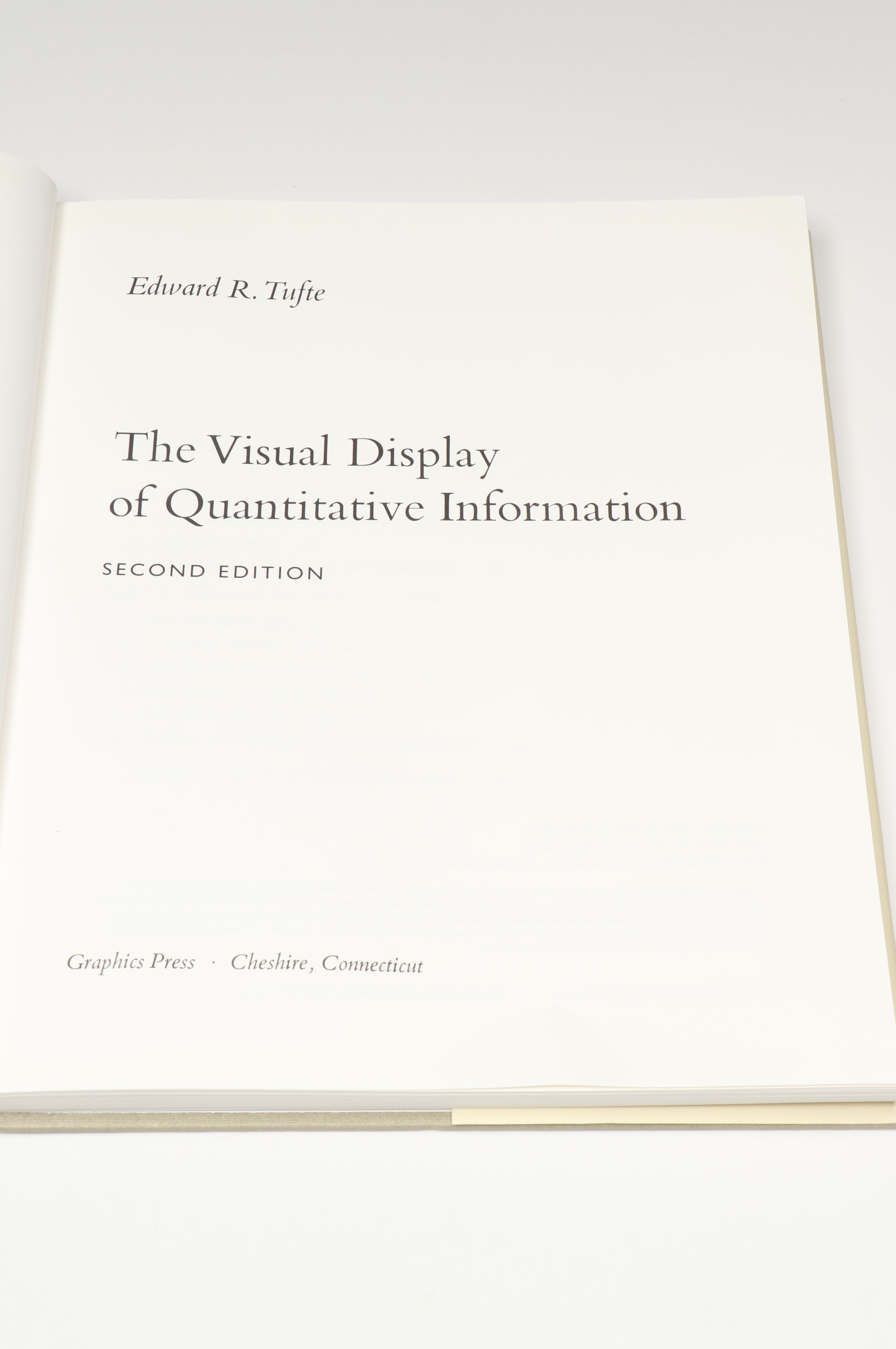 "Envisioning Information" with More Books by Edward R. Tufte