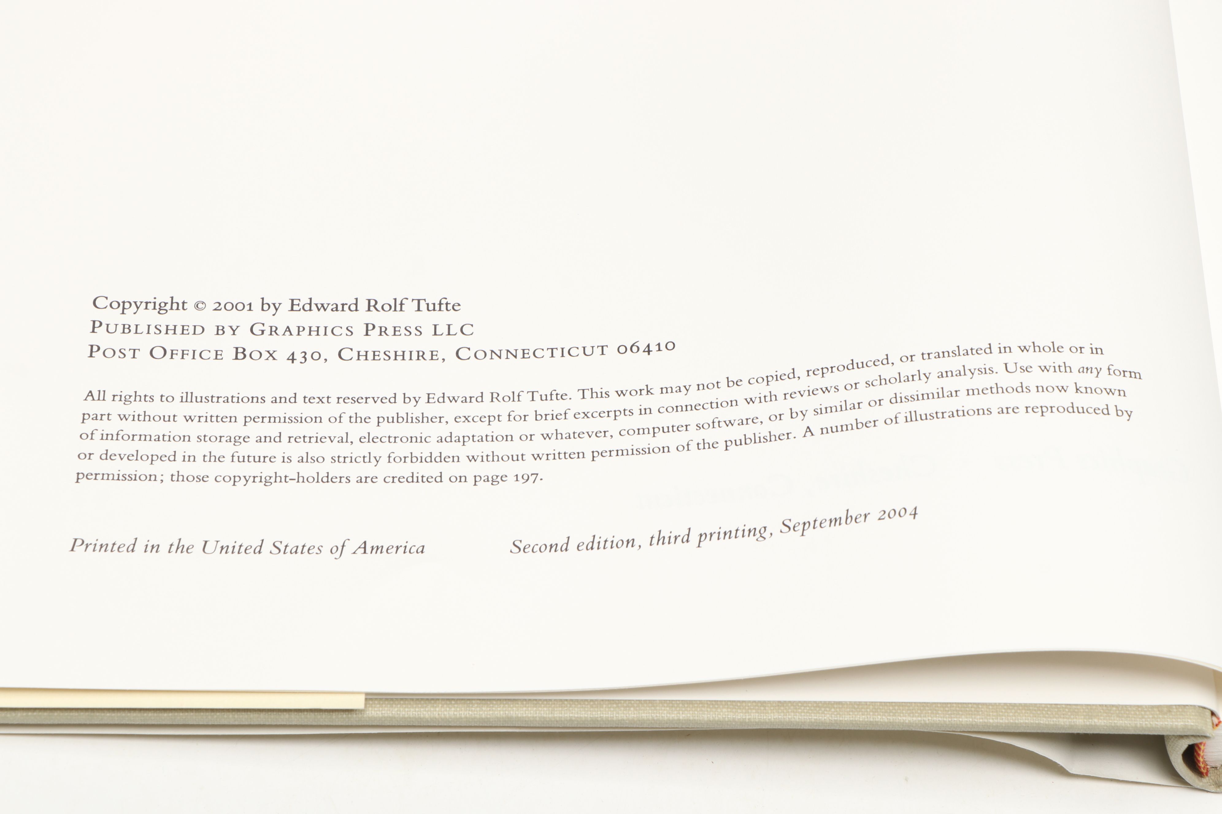 "Envisioning Information" with More Books by Edward R. Tufte