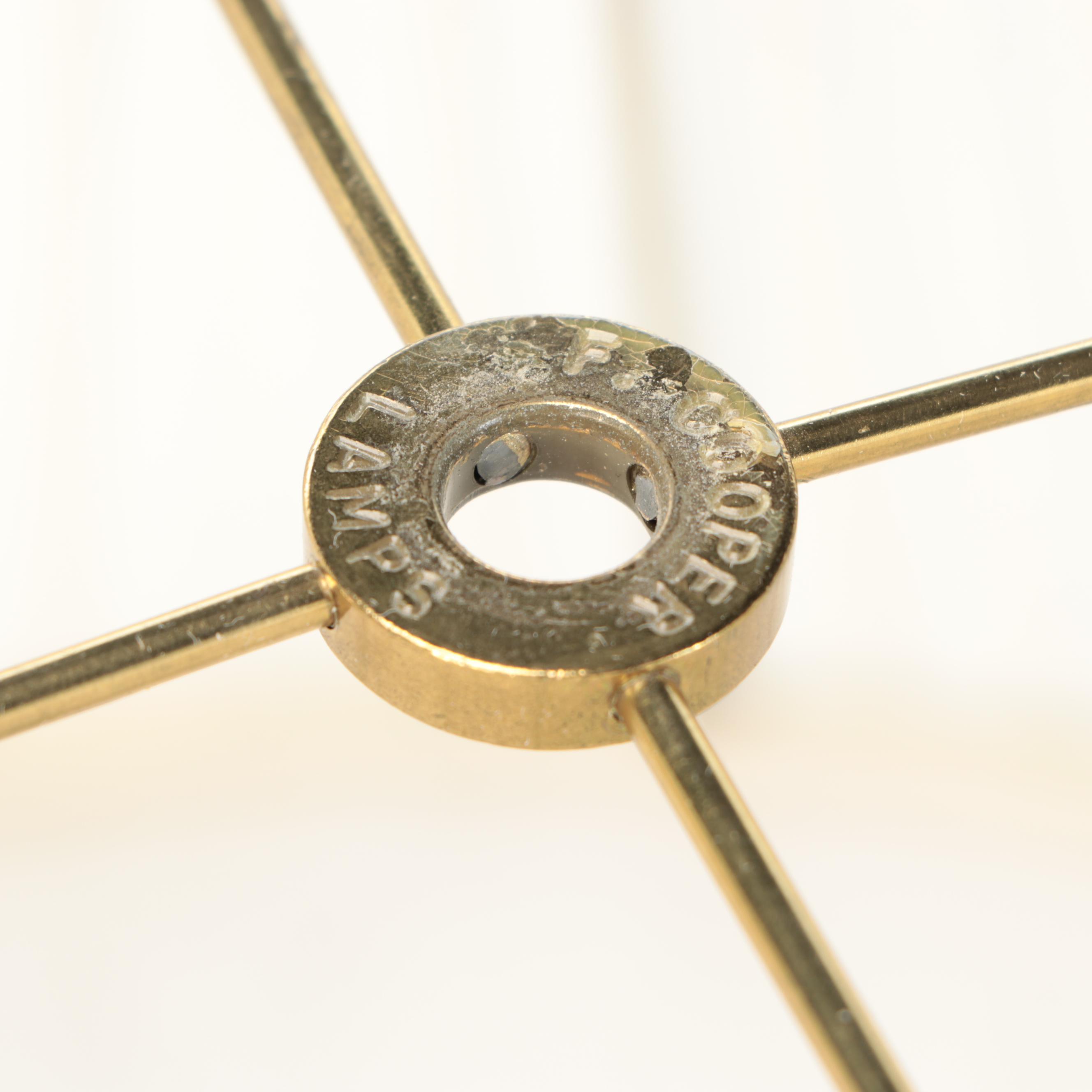 Frederick Cooper Multicolor Pastel Ceramic and Brass Table Lamp