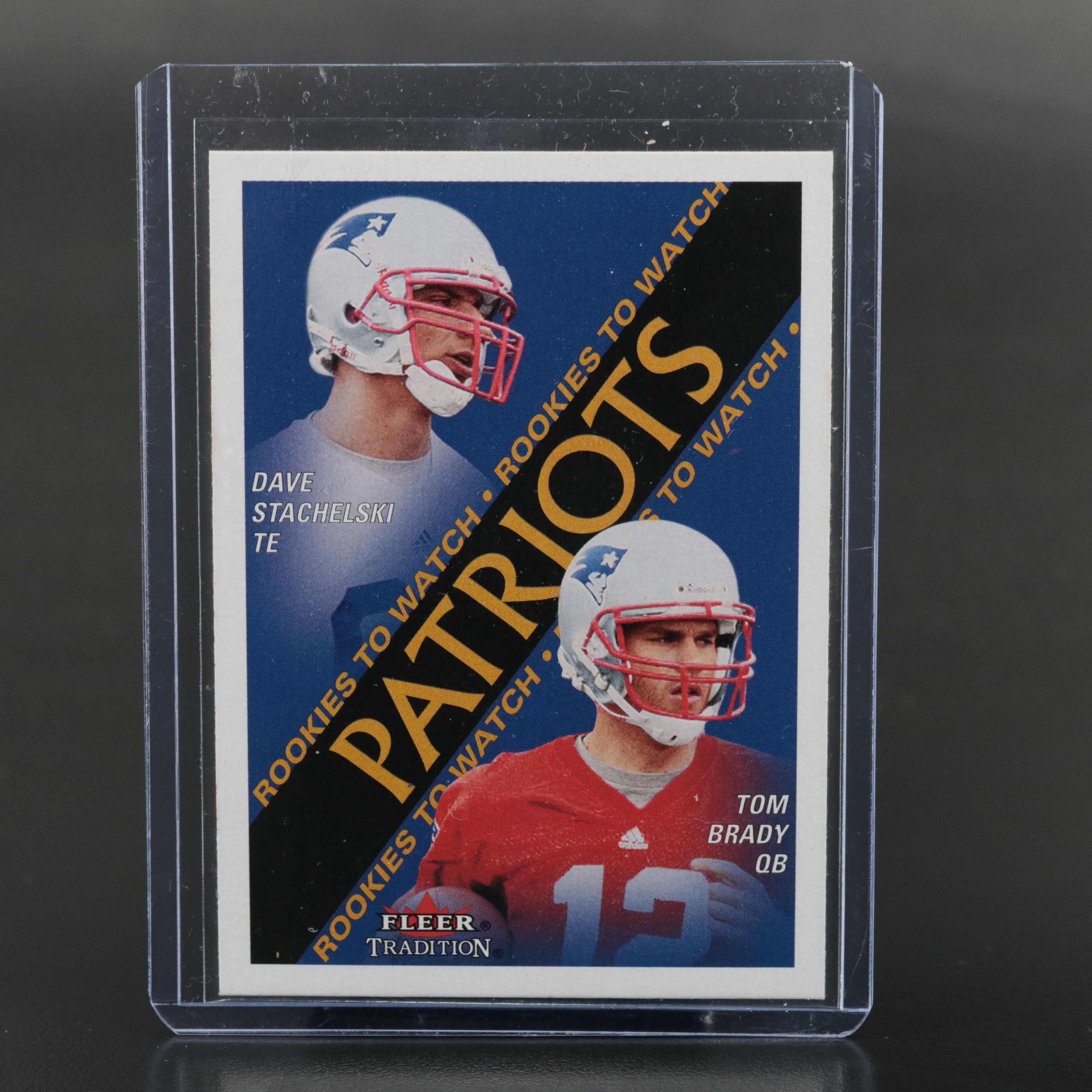 2000 Fleer Tradition Tom Brady New England Patriots Rookie Football Card