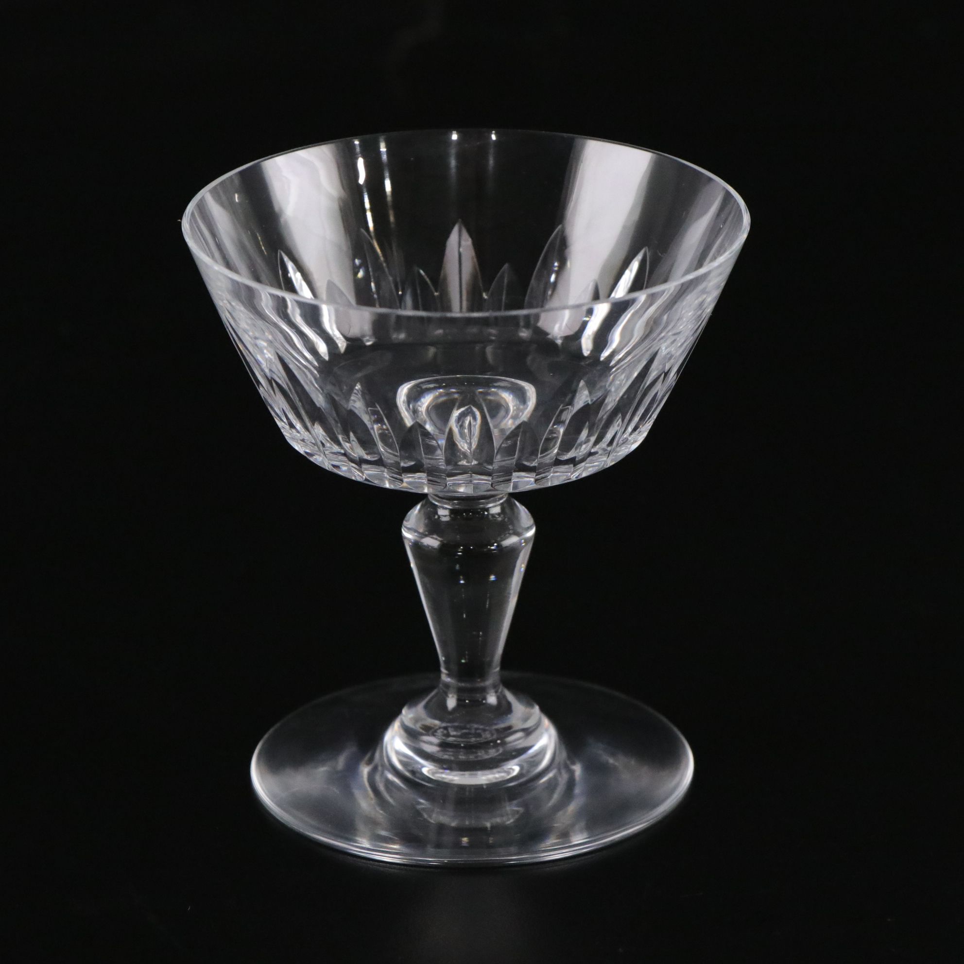 Baccarat "Biarritz" Cut Crystal Champagne Coupes